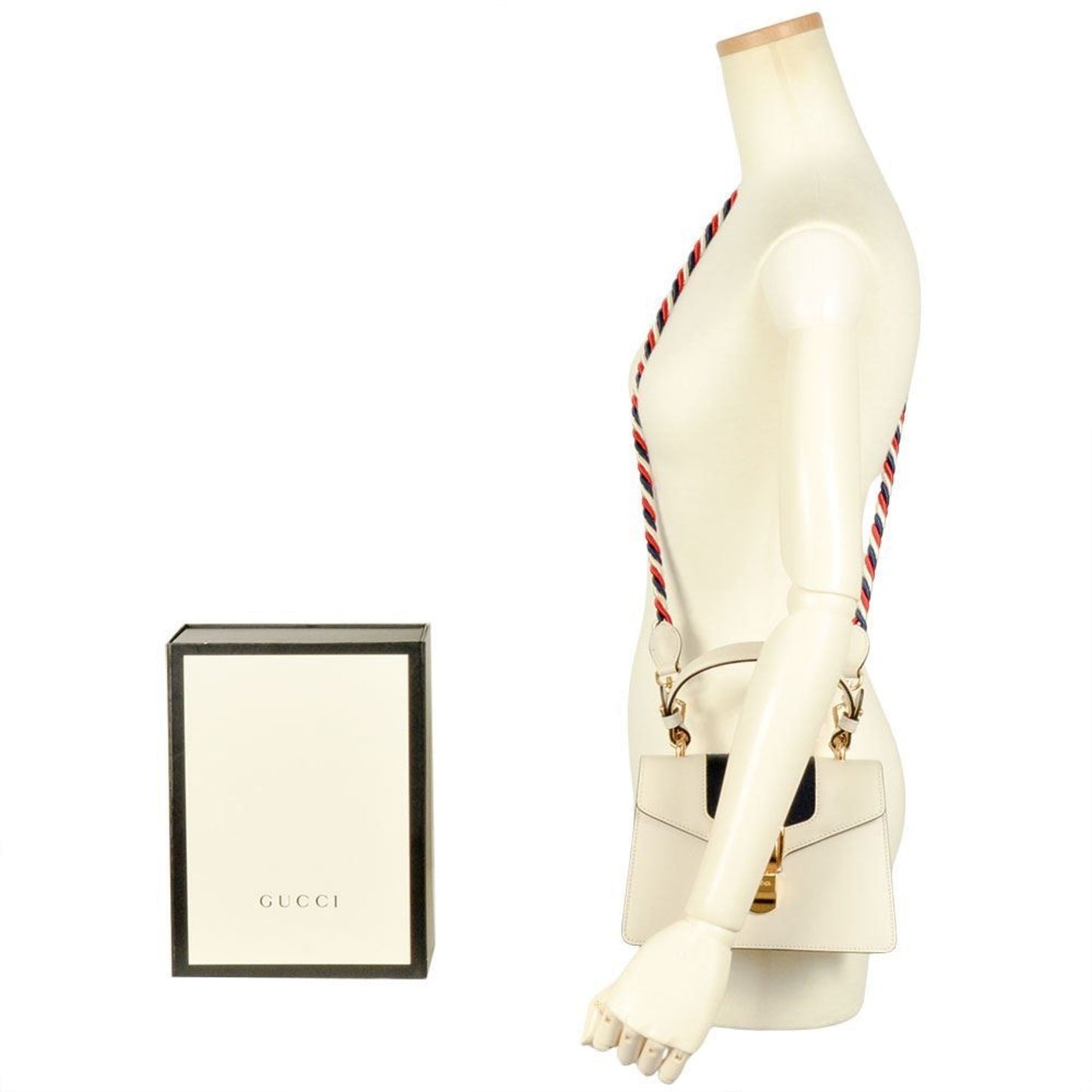 Gucci White Leather Handbag