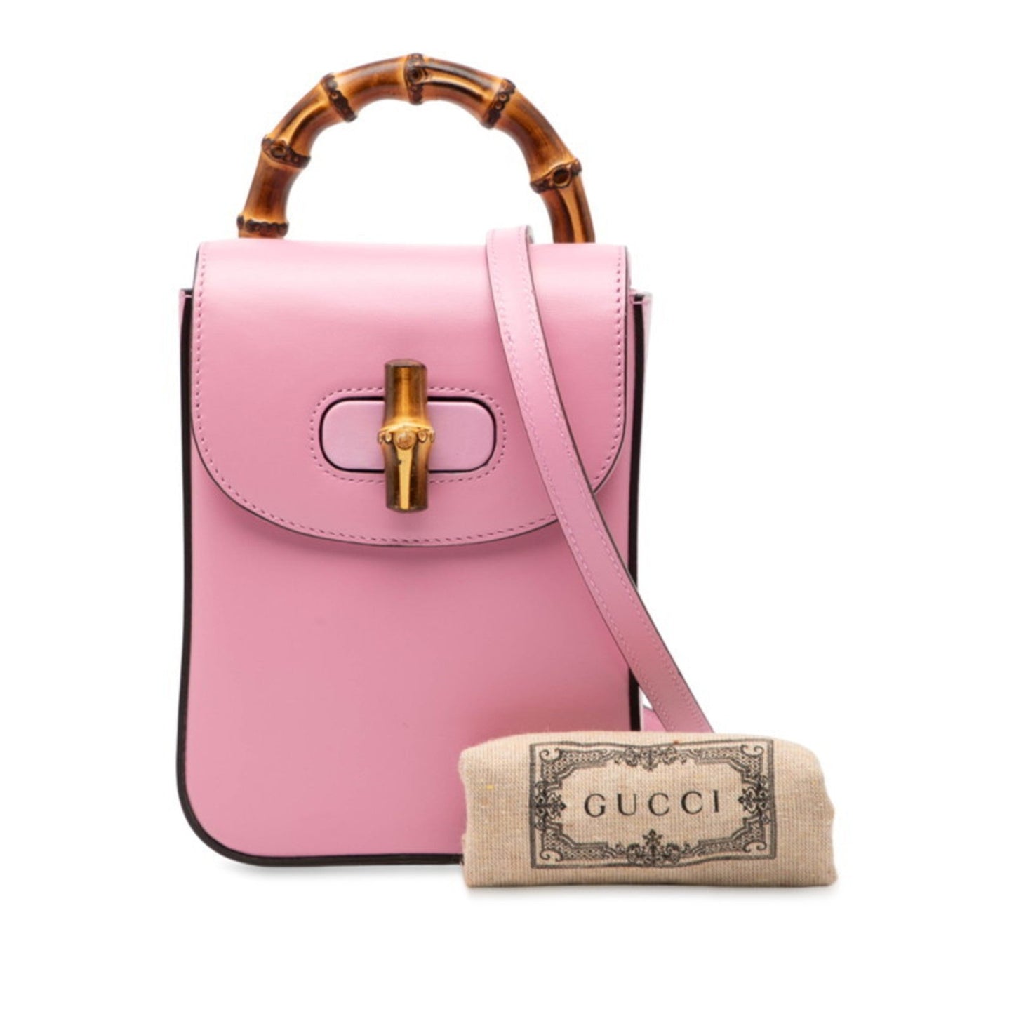 Gucci Pink Leather Backpack Handbag
