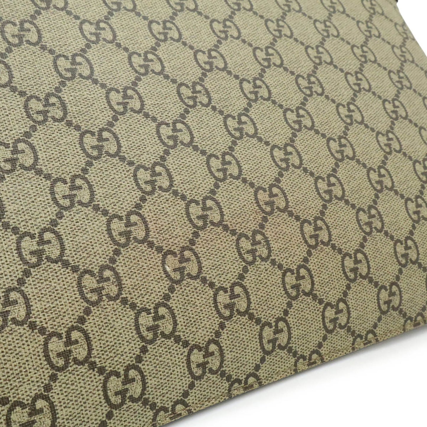Gucci Beige Khaki Multi-Color Yellow Gg Supreme Clutch Bag