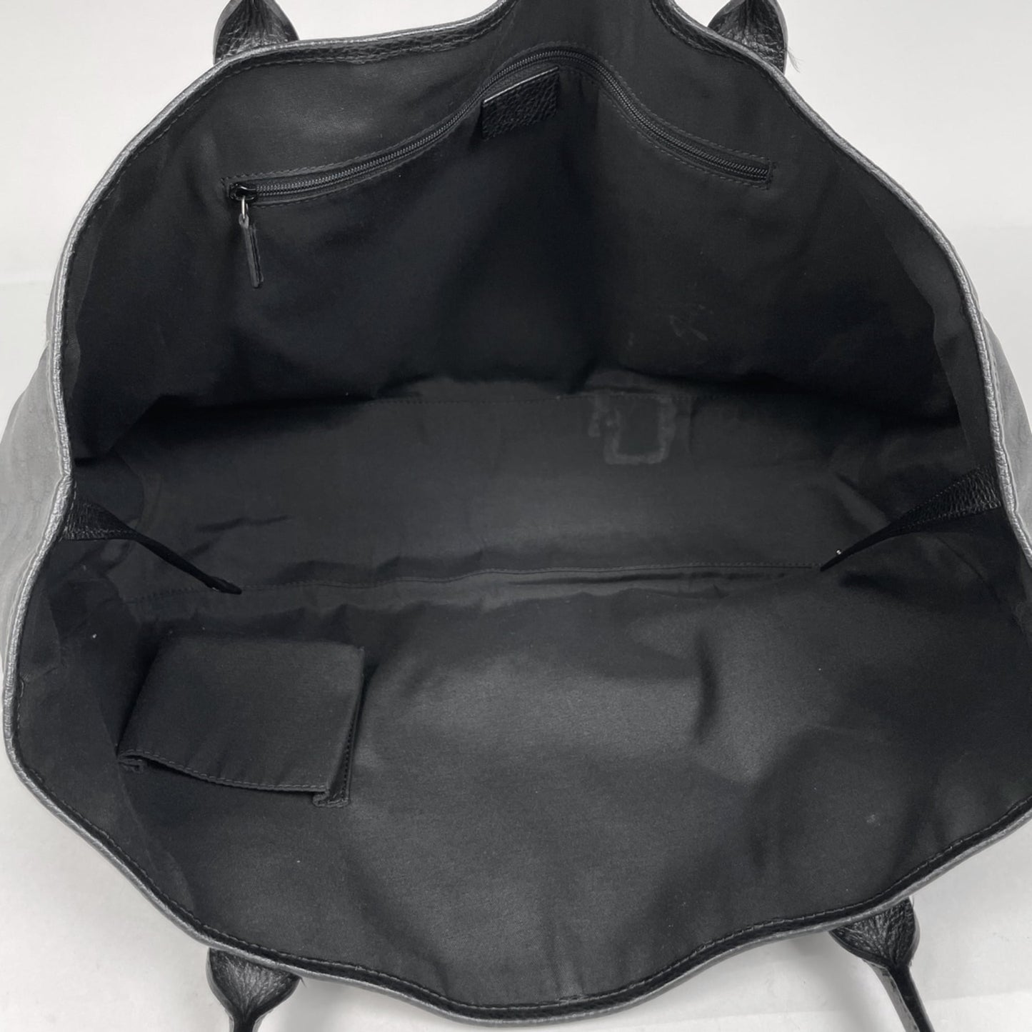 Gucci Sherry Line Black Nylon Leather Shoulder Bag Tote Bag