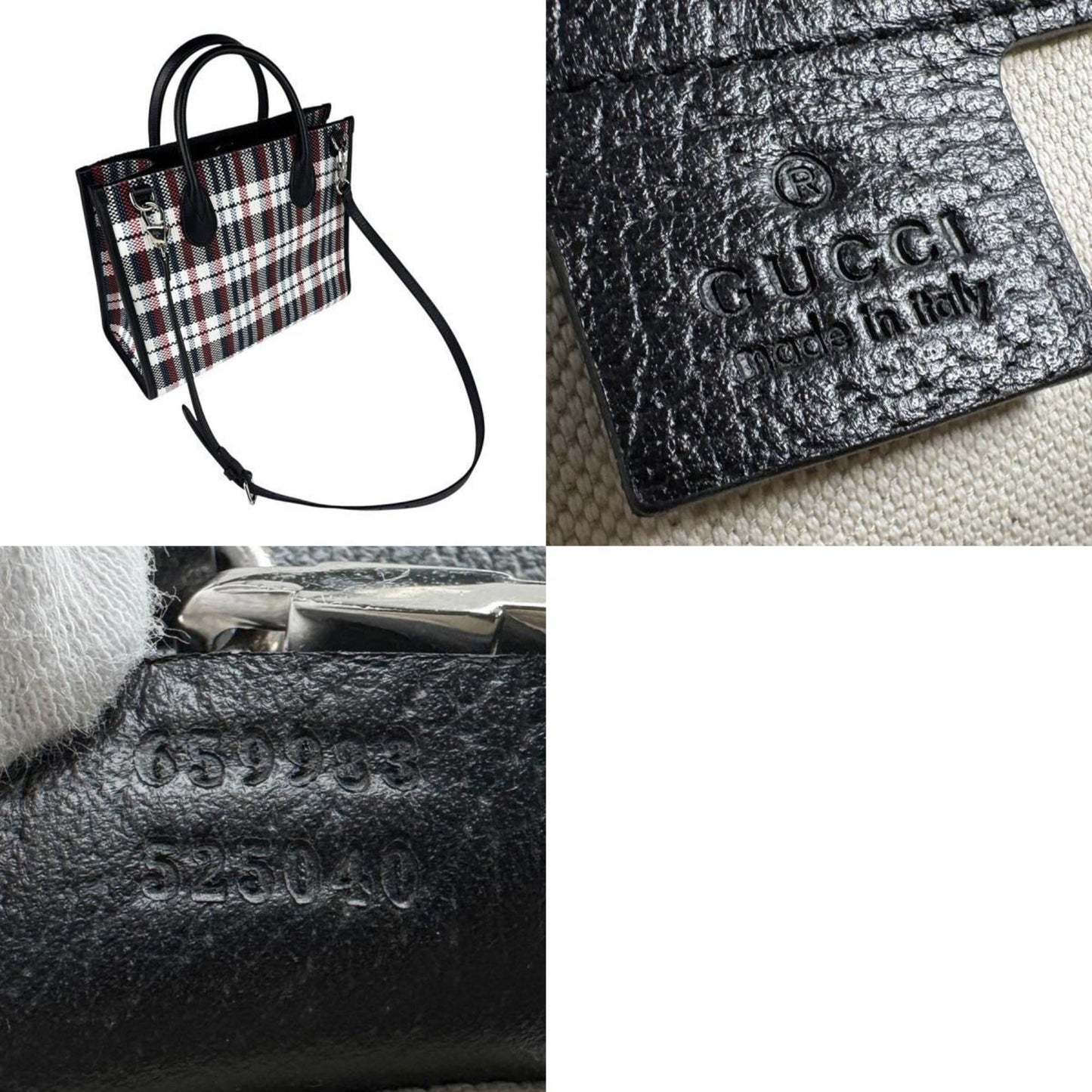 Gucci Multi-Color Nylon Canvas Handbag Shoulder Bag