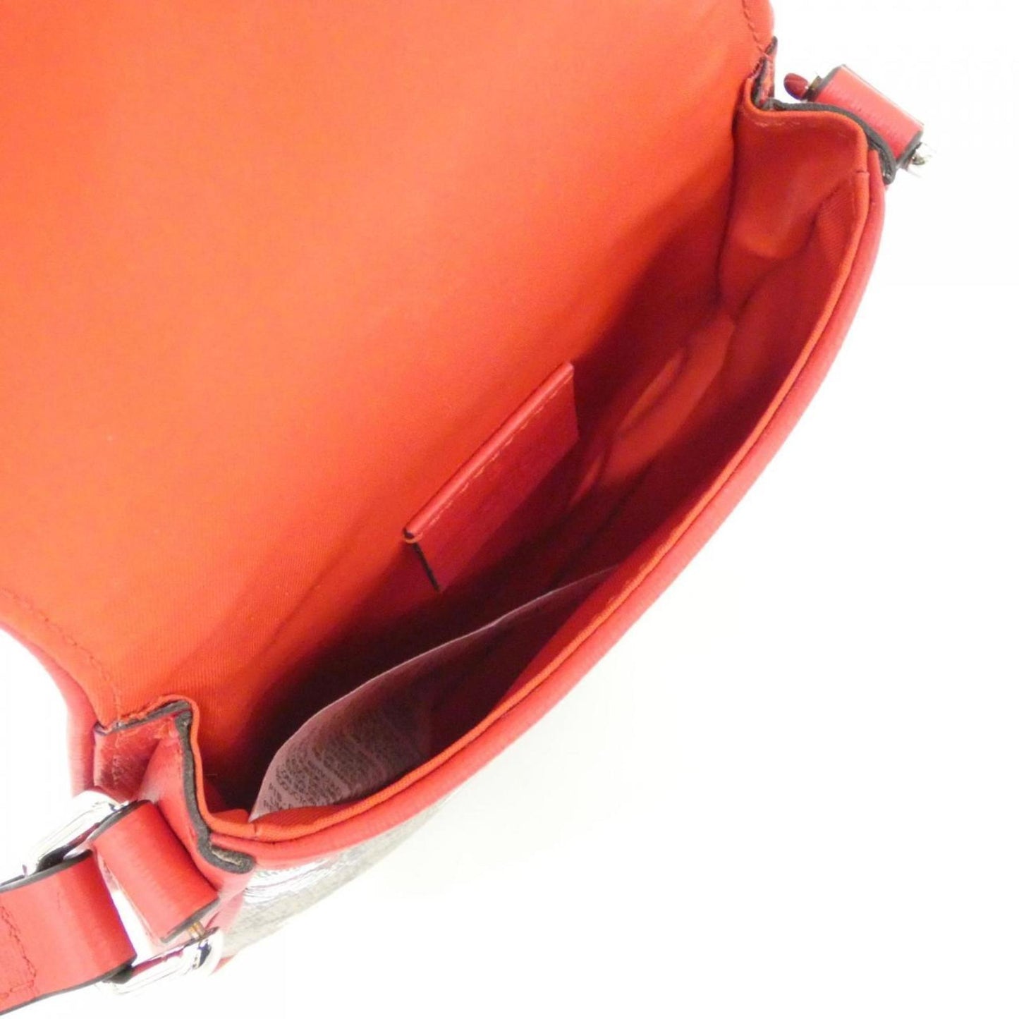 Gucci Brown Red Color Gg Supreme Canvas Shoulder Bag
