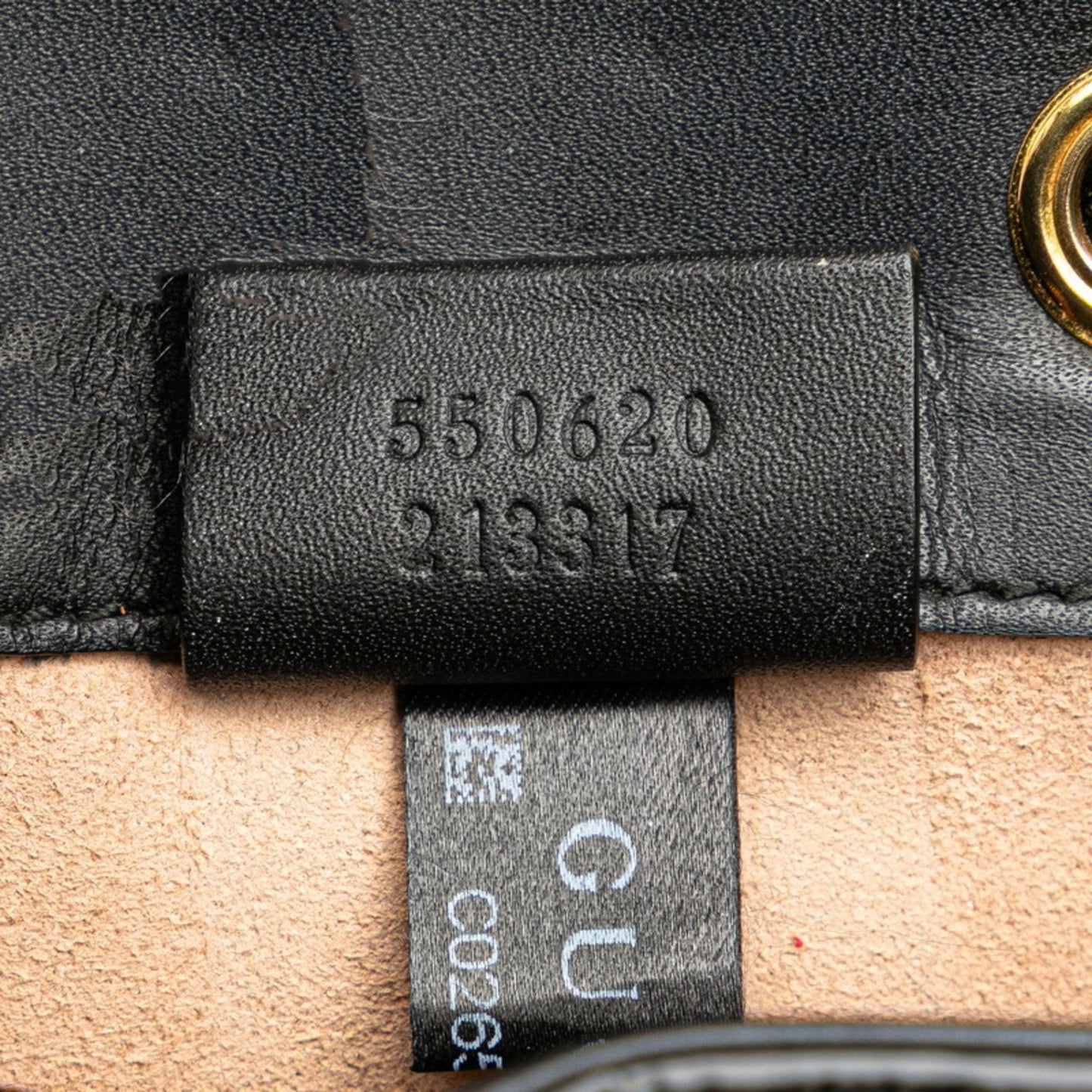 Gucci Black Red Color Suede Leather Shoulder Bag