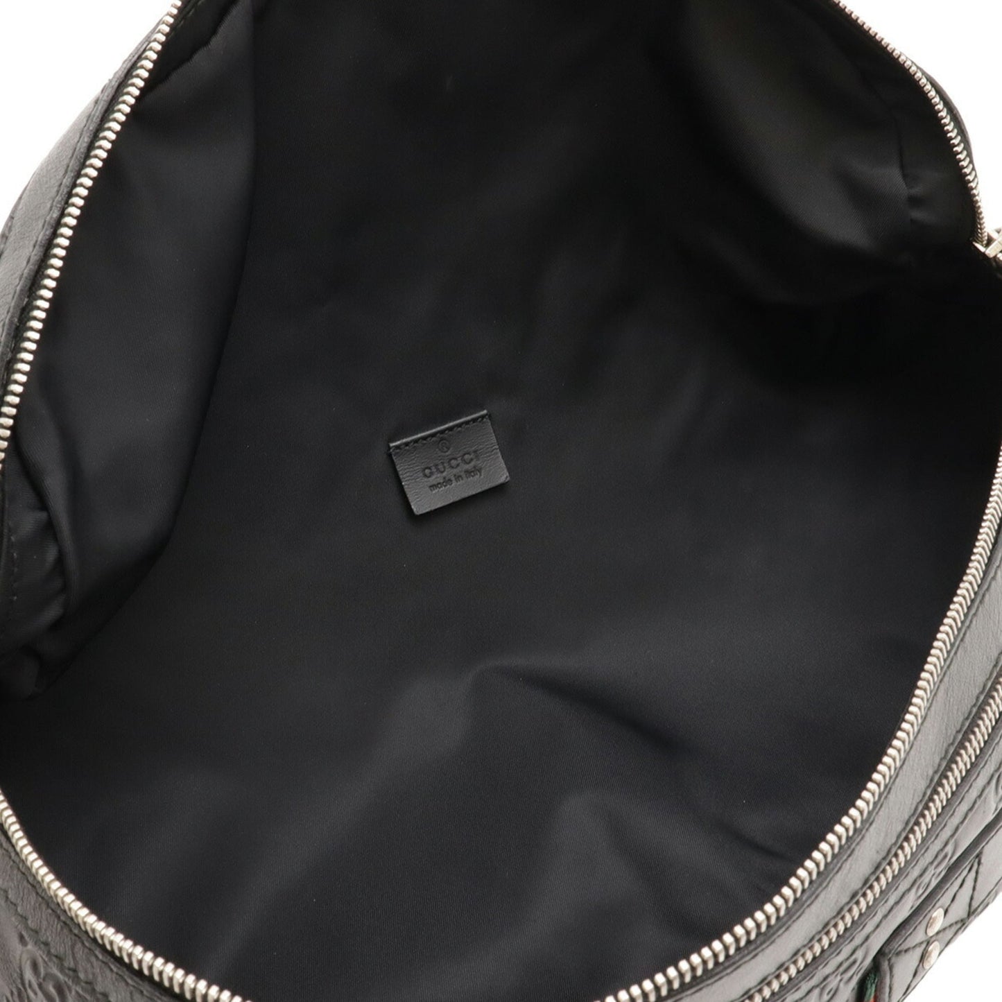 Gucci Black Rubber Leather Fanny Pack