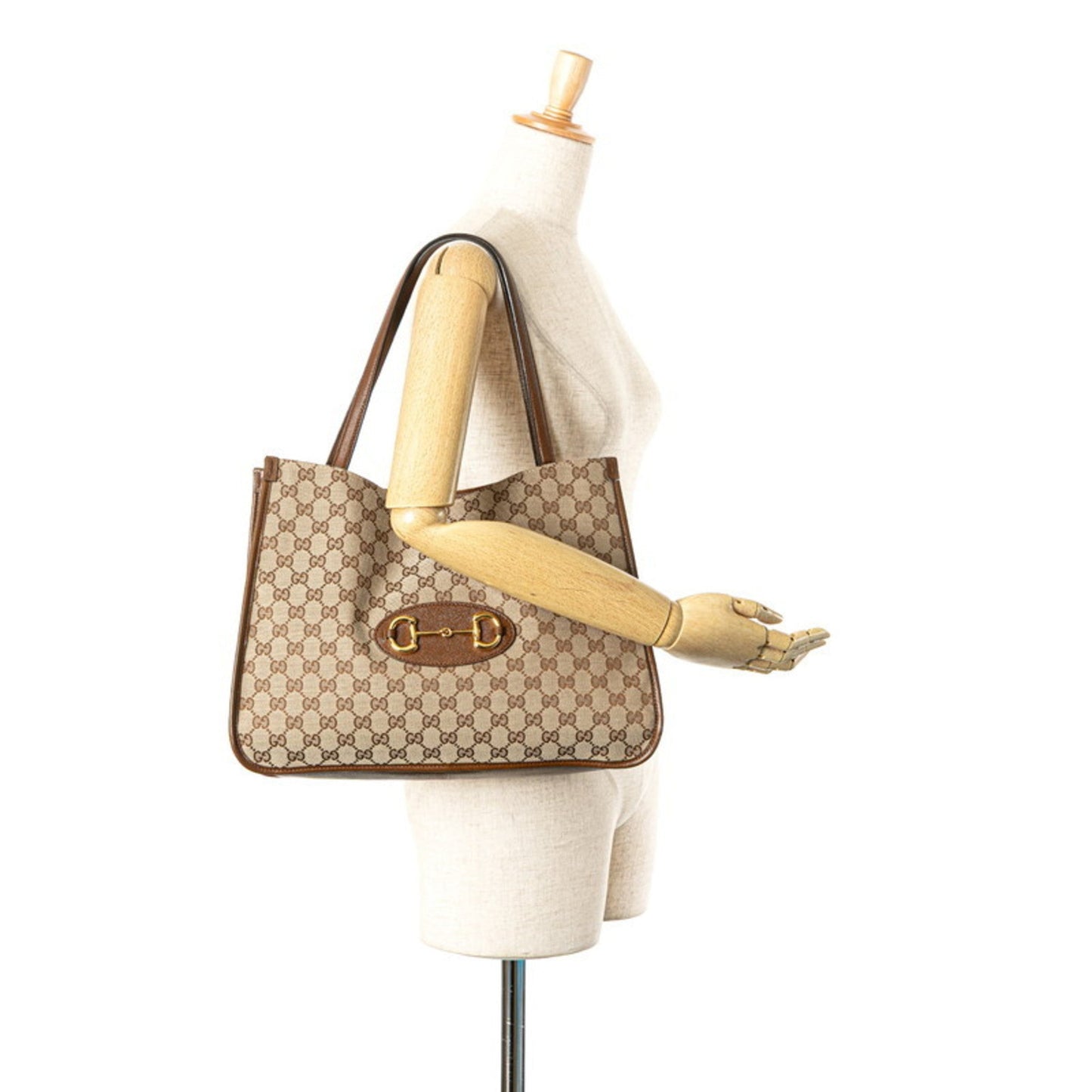 Gucci Gg Canvas Beige Brown Gg Canvas Tote Bag