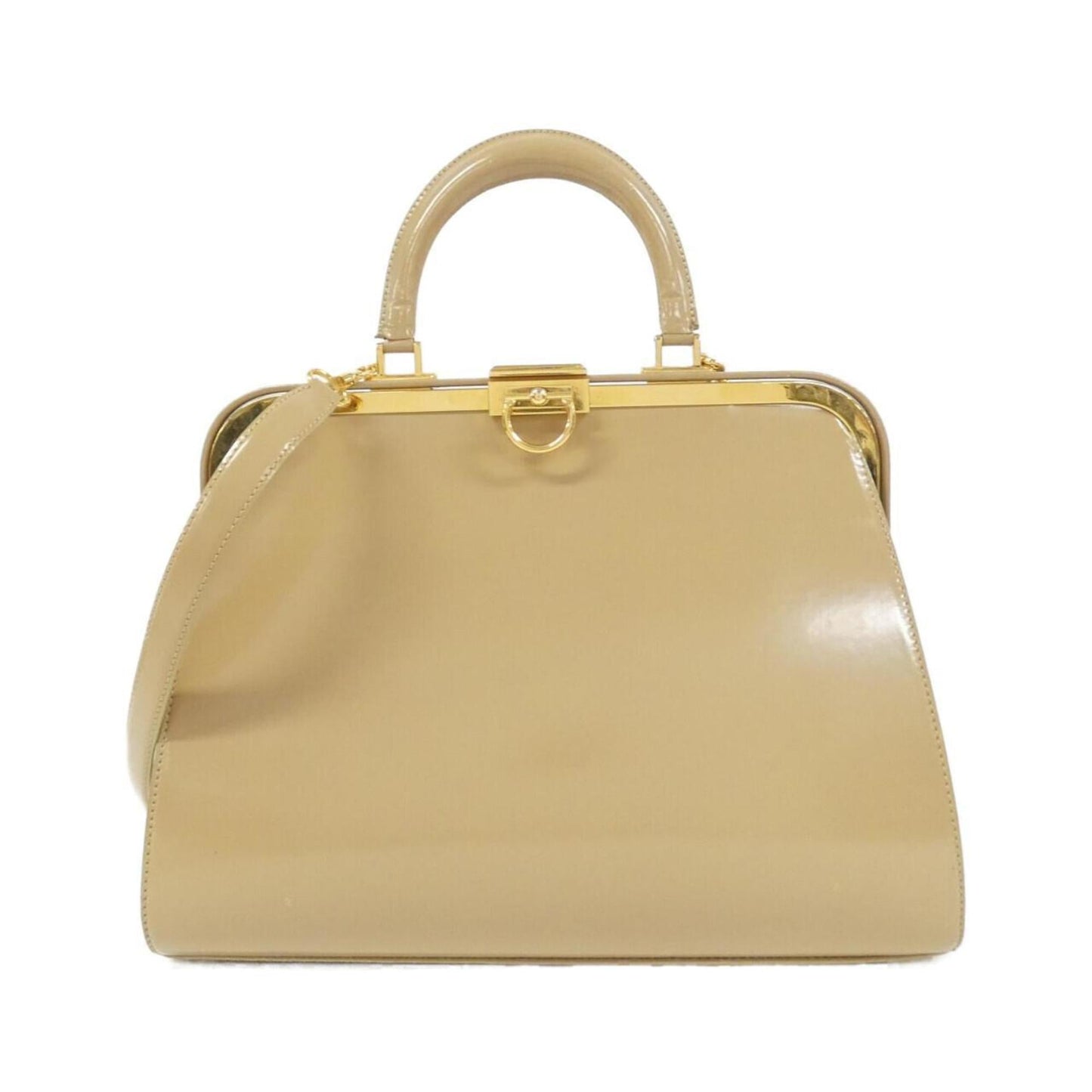 Dior Handbag Christian 5 Leather Beige