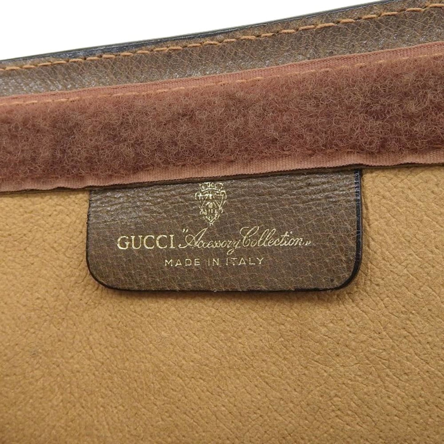 Gucci Gg Plus Beige Pvc Clutch Bag
