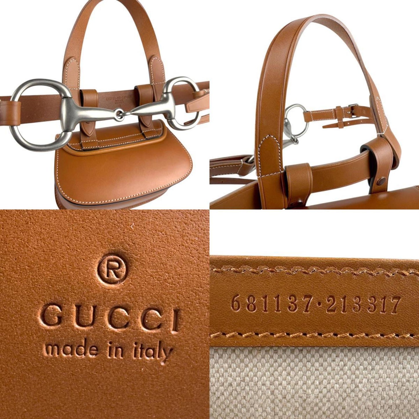 Gucci Brown Leather Shoulder Bag