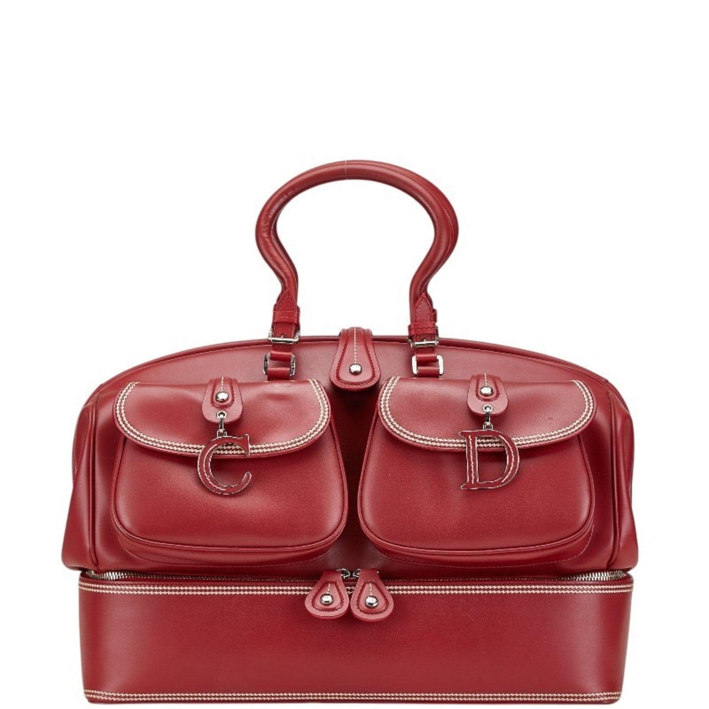 Dior Handbag Christian Color Leather Red