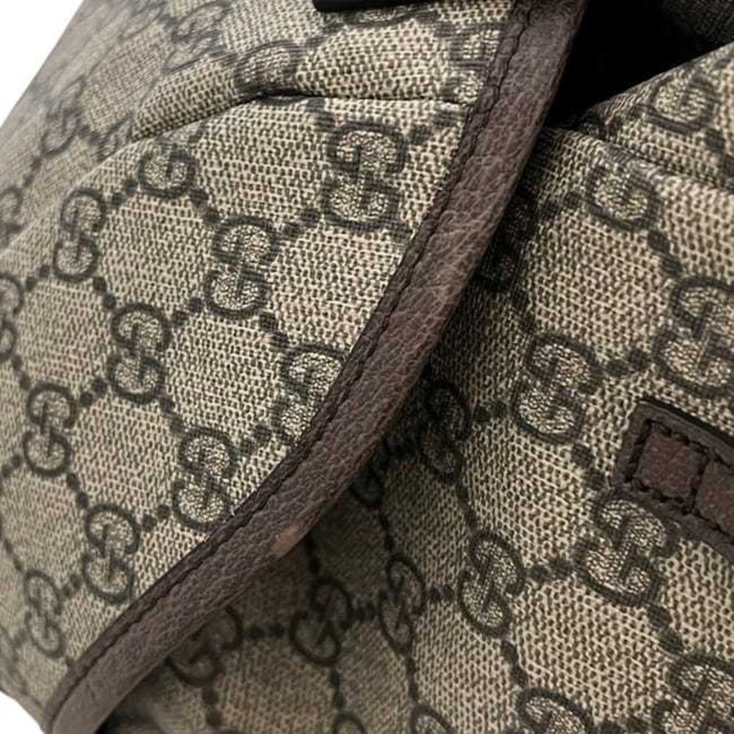 Gucci Sherry Line Beige Brown Gg Supreme Backpack