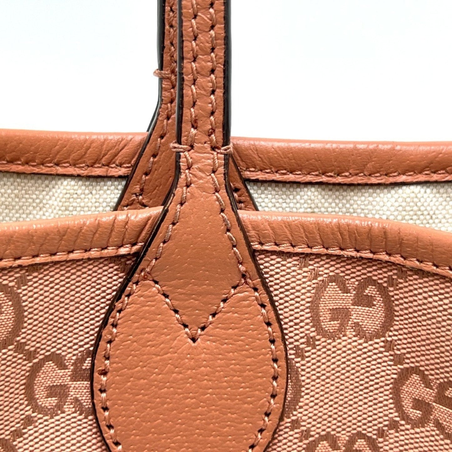 Gucci Pink Gg Canvas Tote Bag