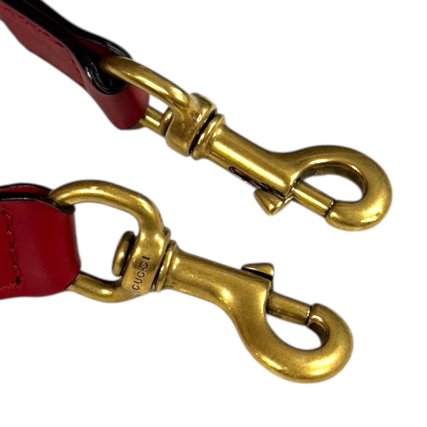 Gucci Red Color Leather Shoulder Bag