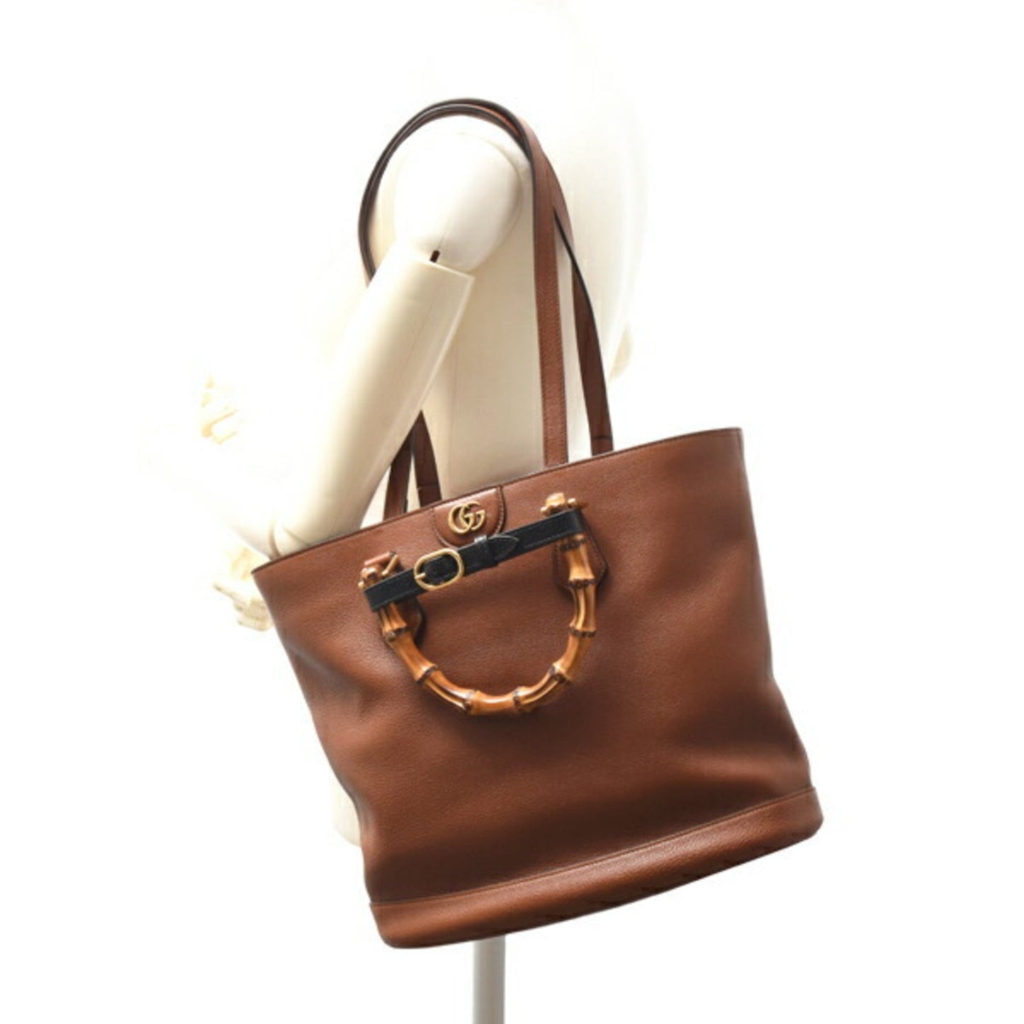 Gucci Beige Leather Tote Bag