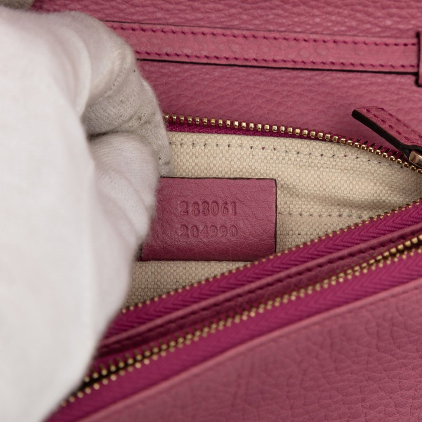 Gucci Pink Leather Shoulder Bag