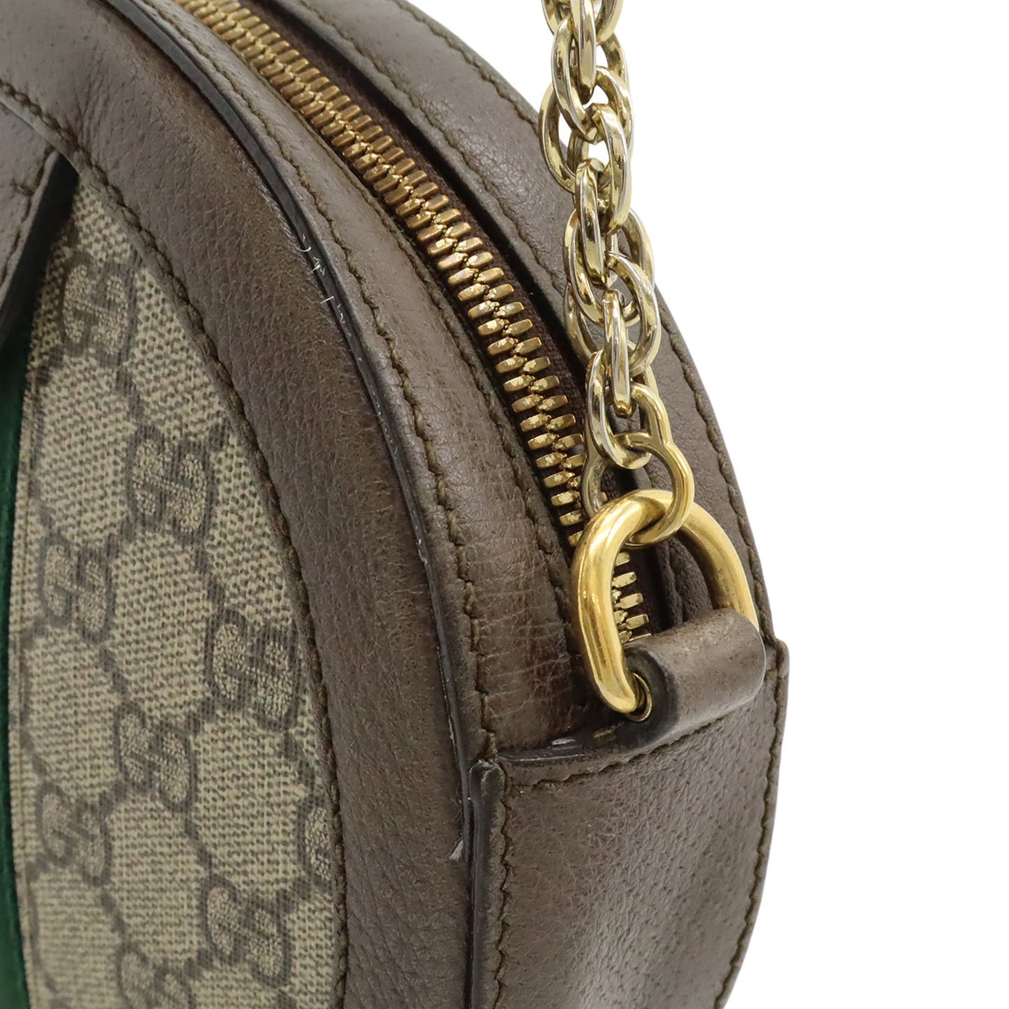 Gucci Beige Brown Green Red Color Gg Supreme Pvc Pochette Shoulder Bag