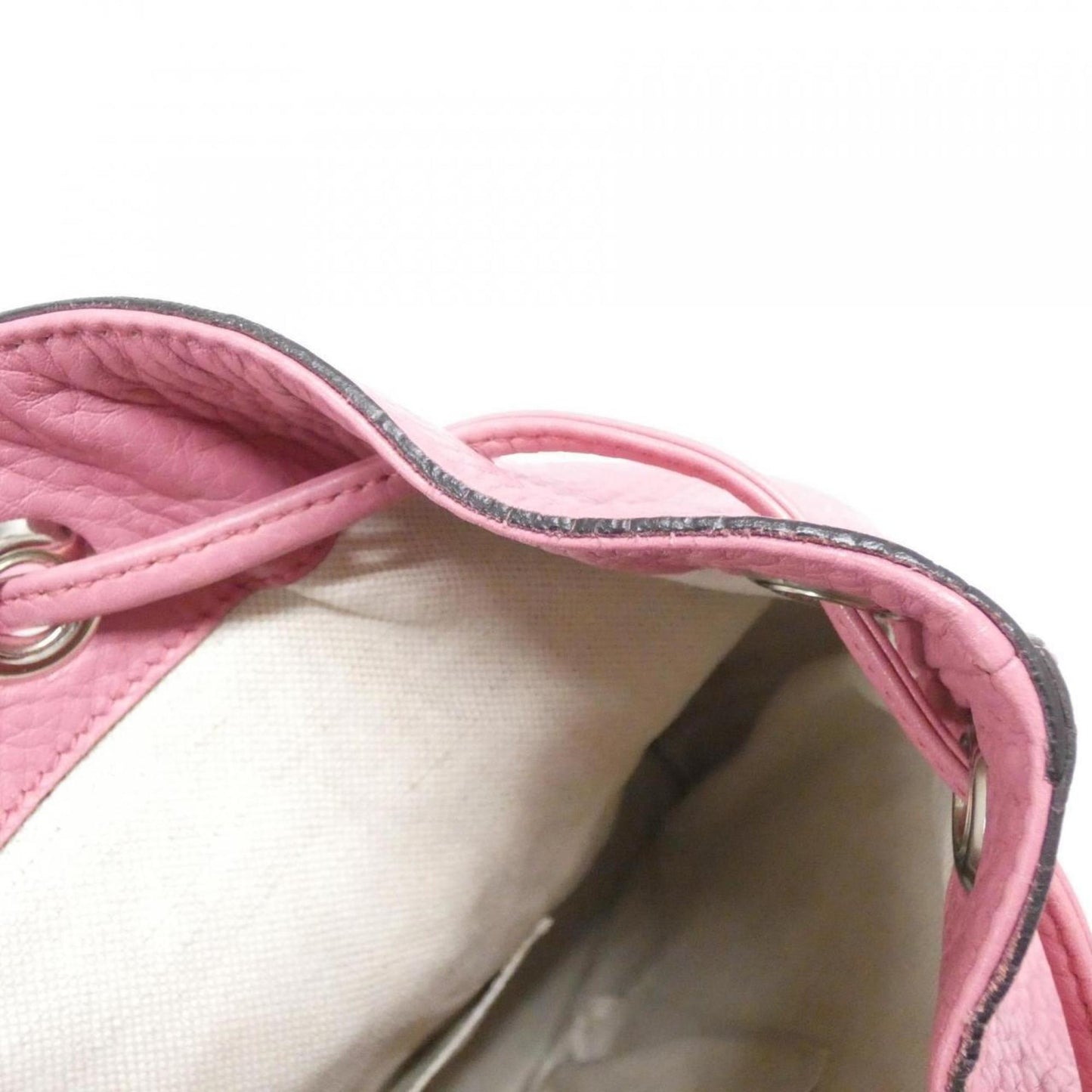 Gucci Silver Leather Backpack