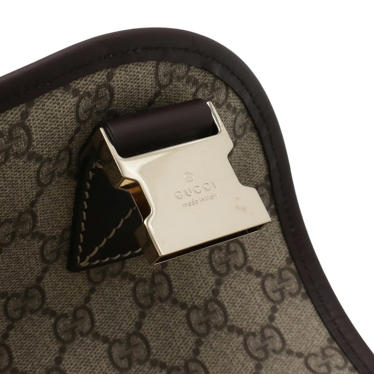 Gucci Gg Plus Beige Dark Brown Gg Supreme Shoulder Bag