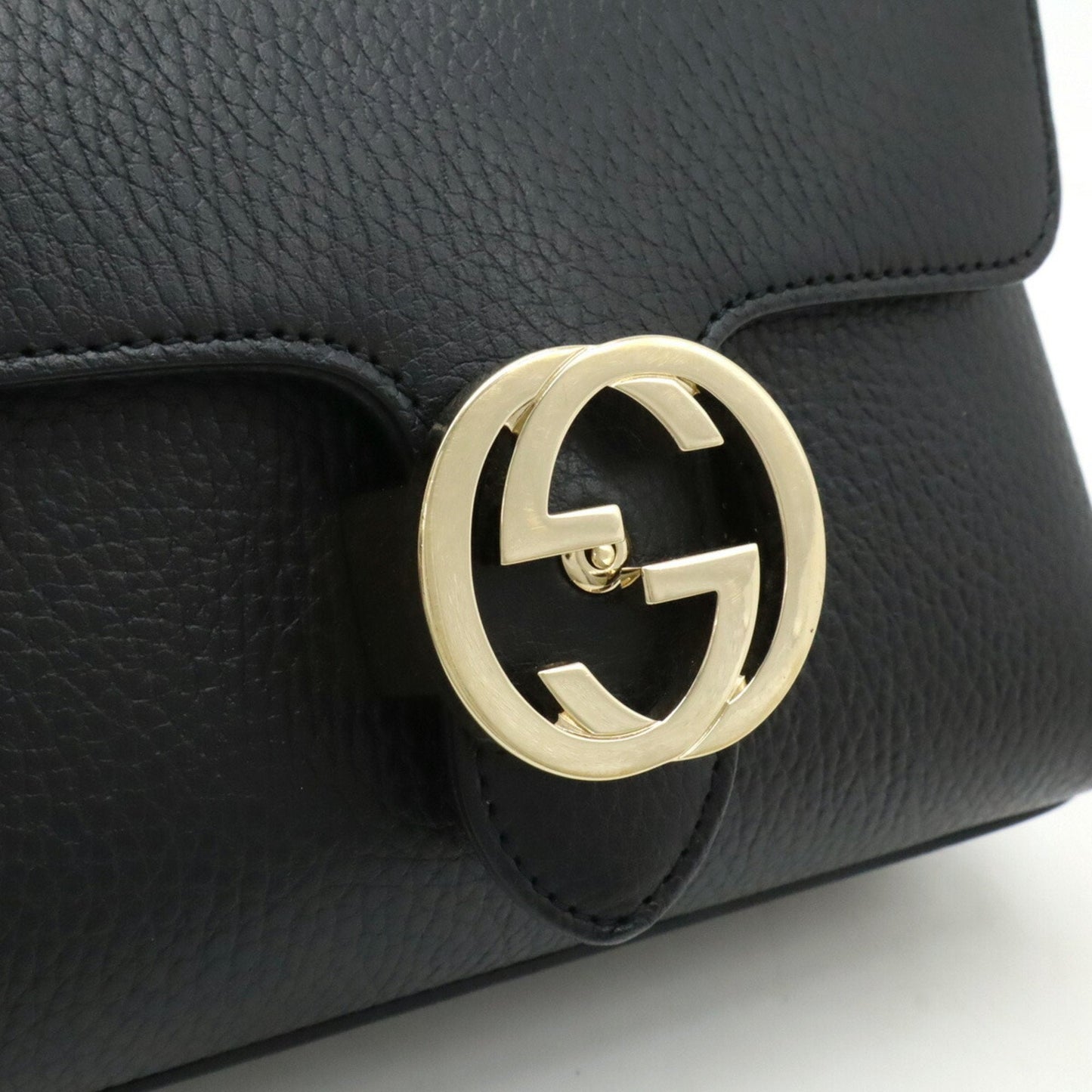 Gucci Black Leather Clutch Bag Shoulder Bag