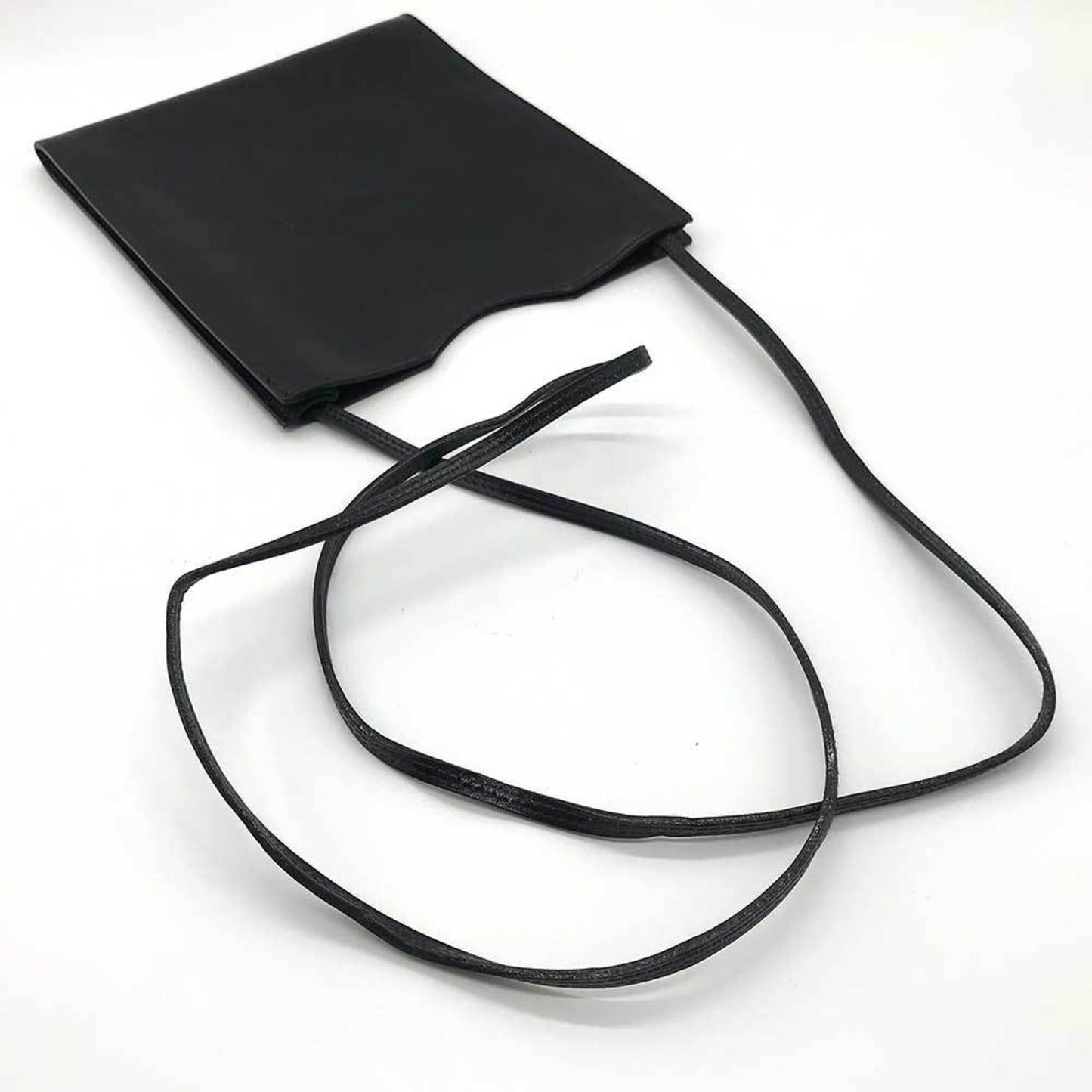 Hermes Onimaitou Box Calf Pochette Shoulder Bag Leather Calf Leather Black