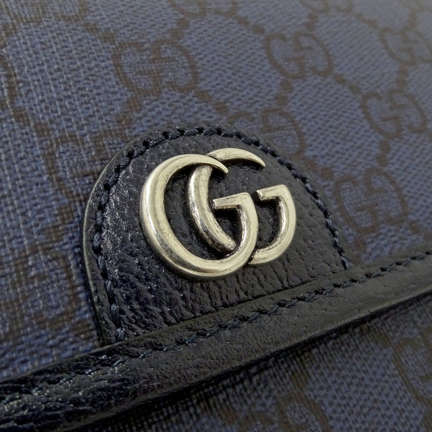 Gucci Navy Gg Supreme Shoulder Bag Sling Bag