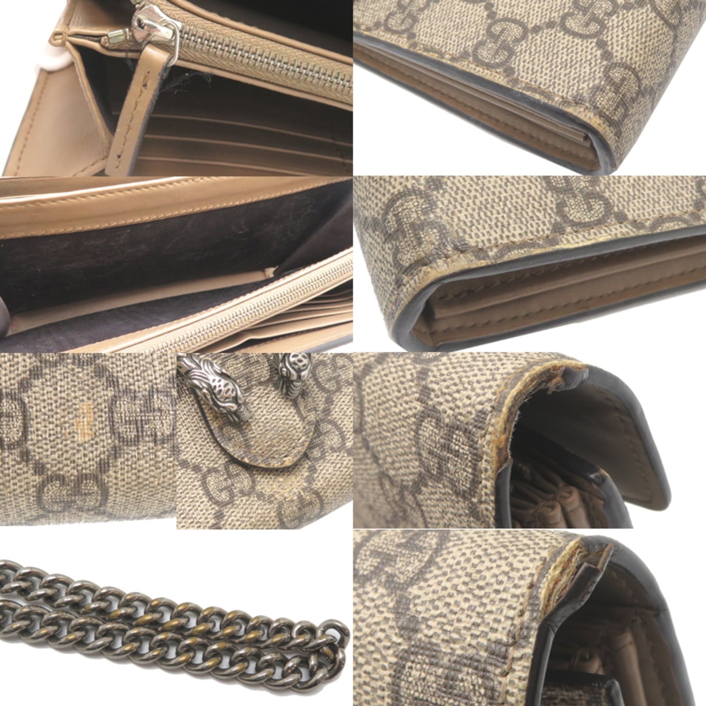 Gucci Beige Gg Supreme Shoulder Bag