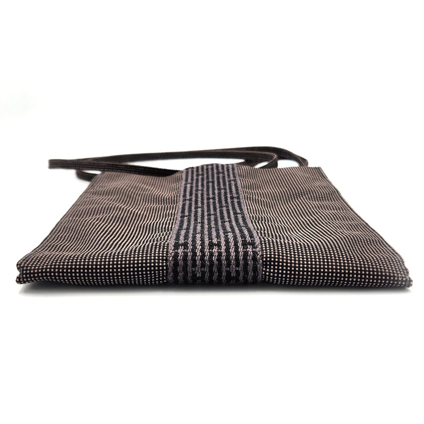 Hermes Her Line Shoulder Bag Canvas Gray
