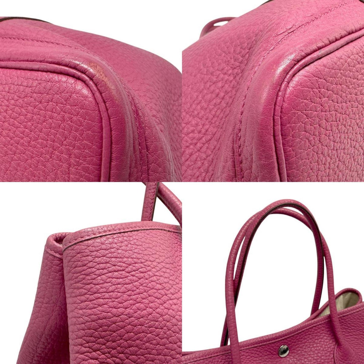Hermes Garden Tosca Negonda Handbag Tote Bag Leather