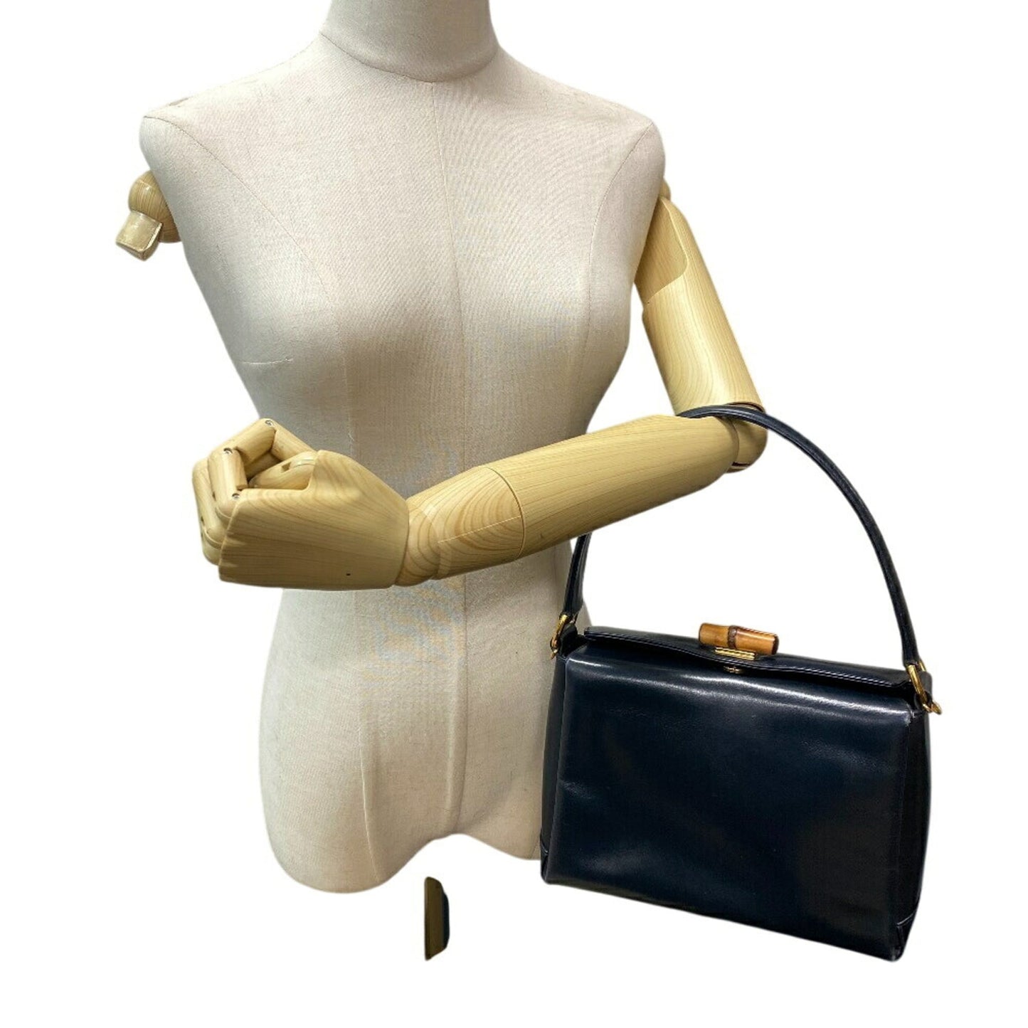 Gucci Black Red Color Leather Handbag