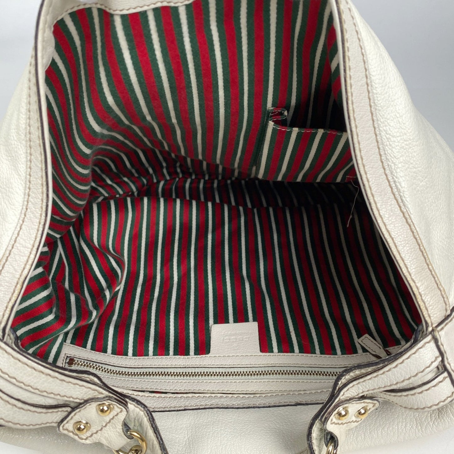 Gucci Ivory Leather Handbag Shoulder Bag