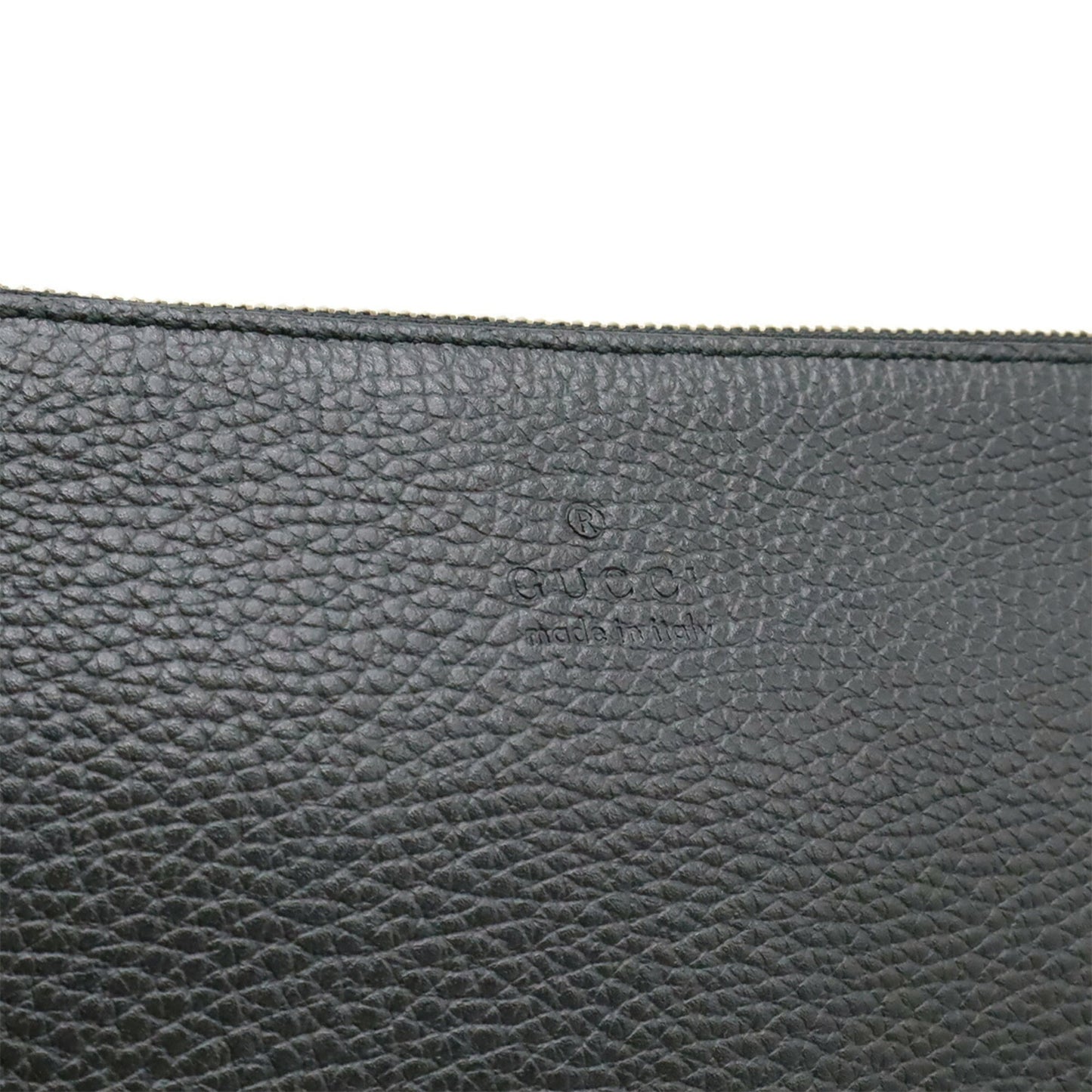 Gucci Black Leather Clutch Bag