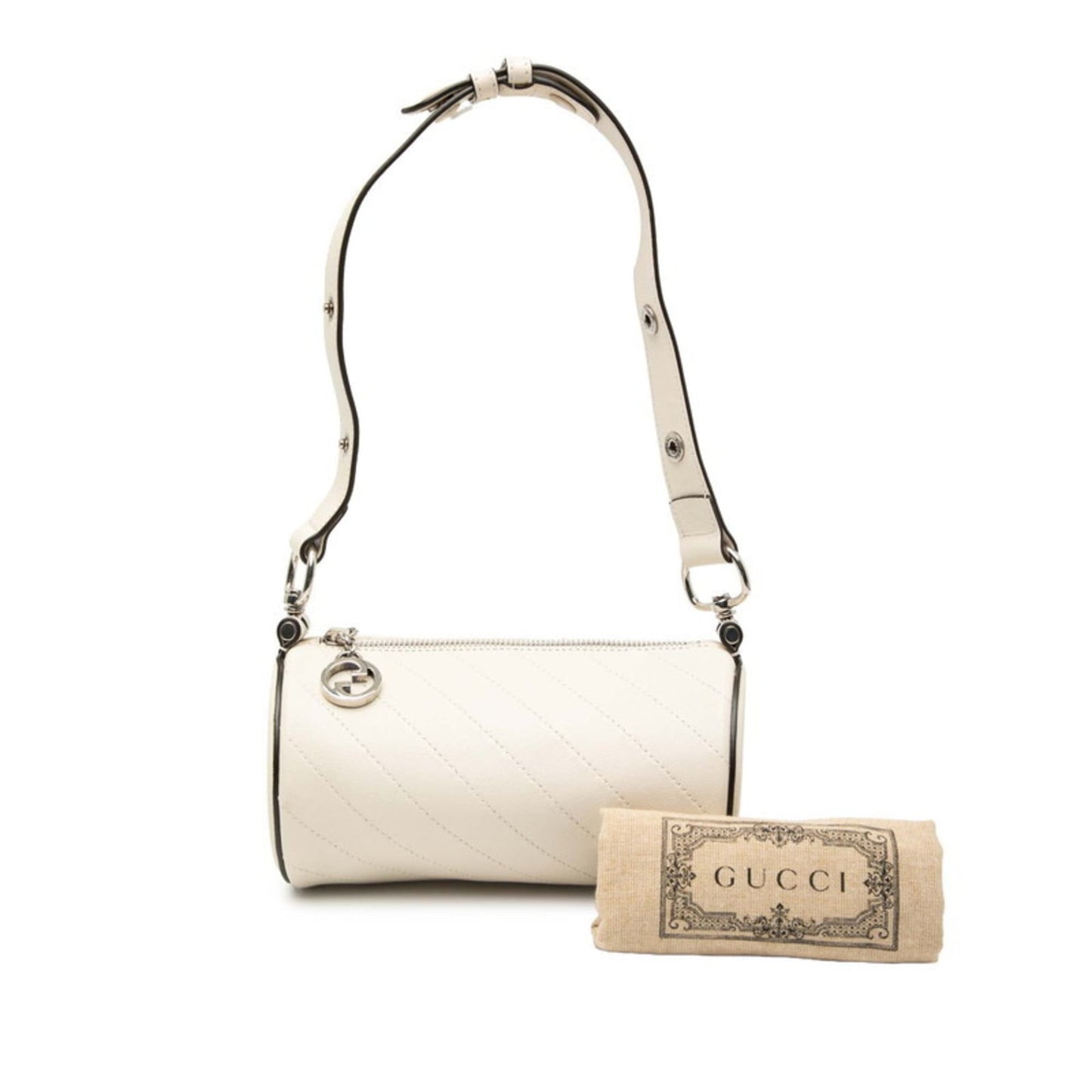 Gucci Ivory White Leather Shoulder Bag