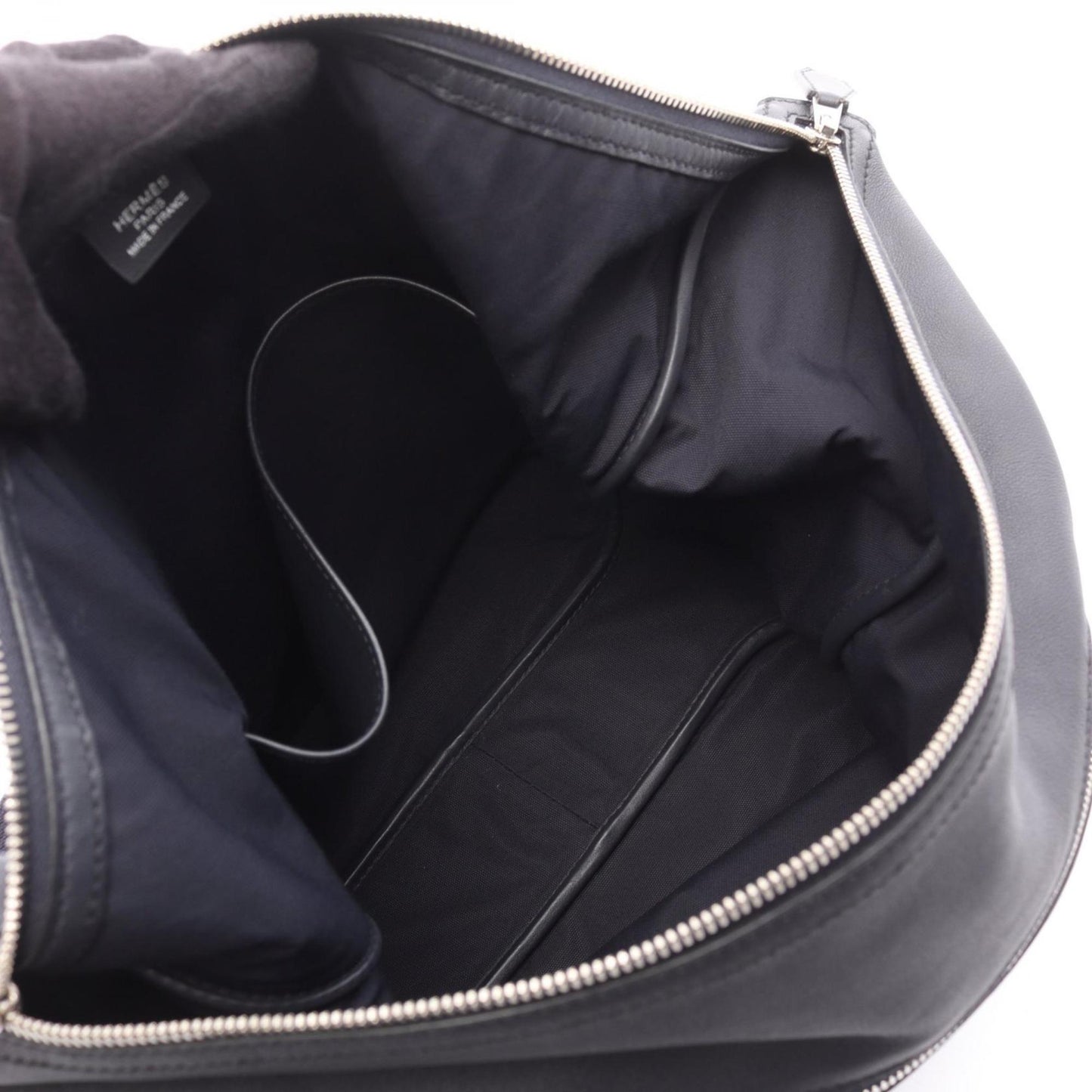 Hermes Evercalf Shoulder Bag Leather Navy