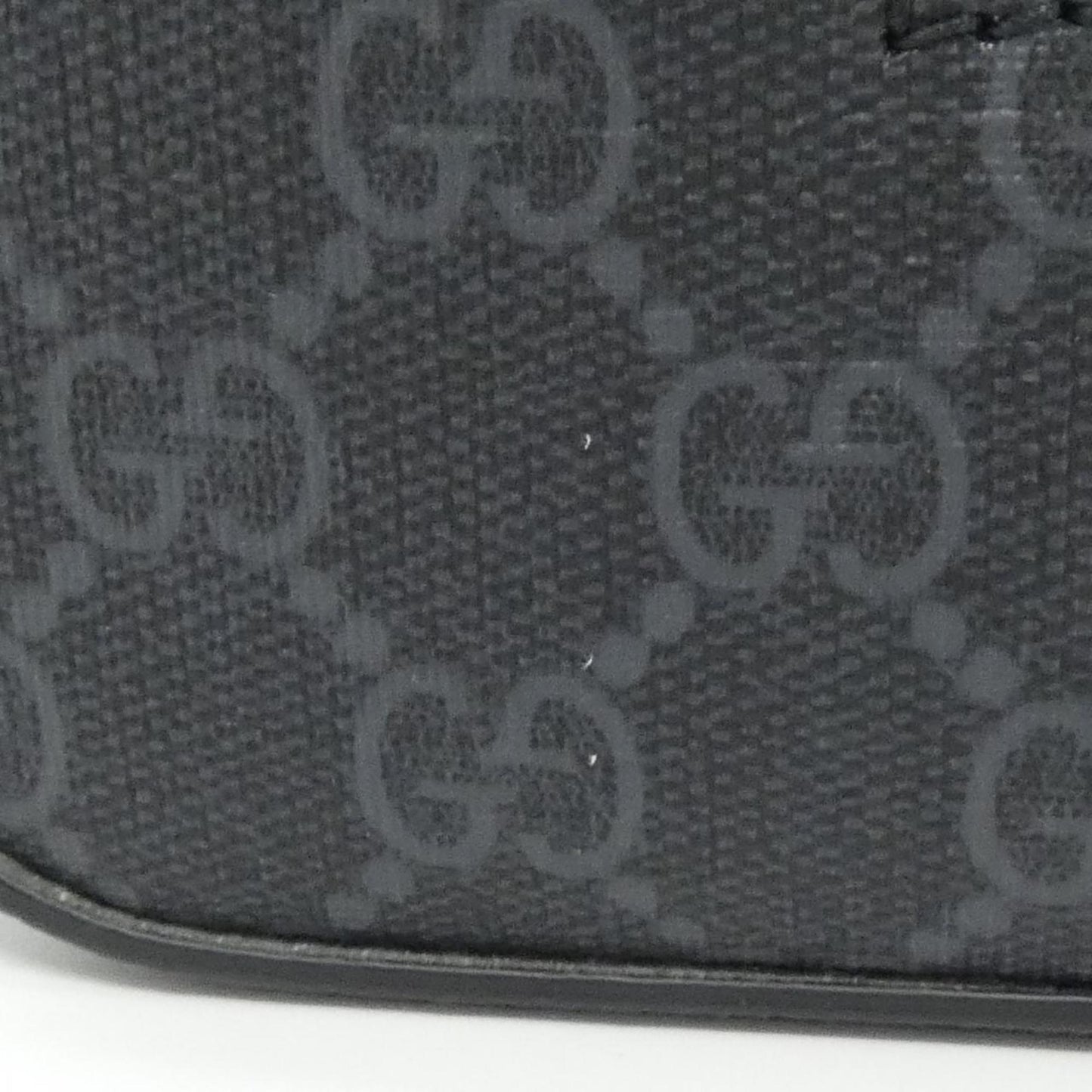 Gucci Black Gray Gg Supreme Canvas Clutch Bag Pouch