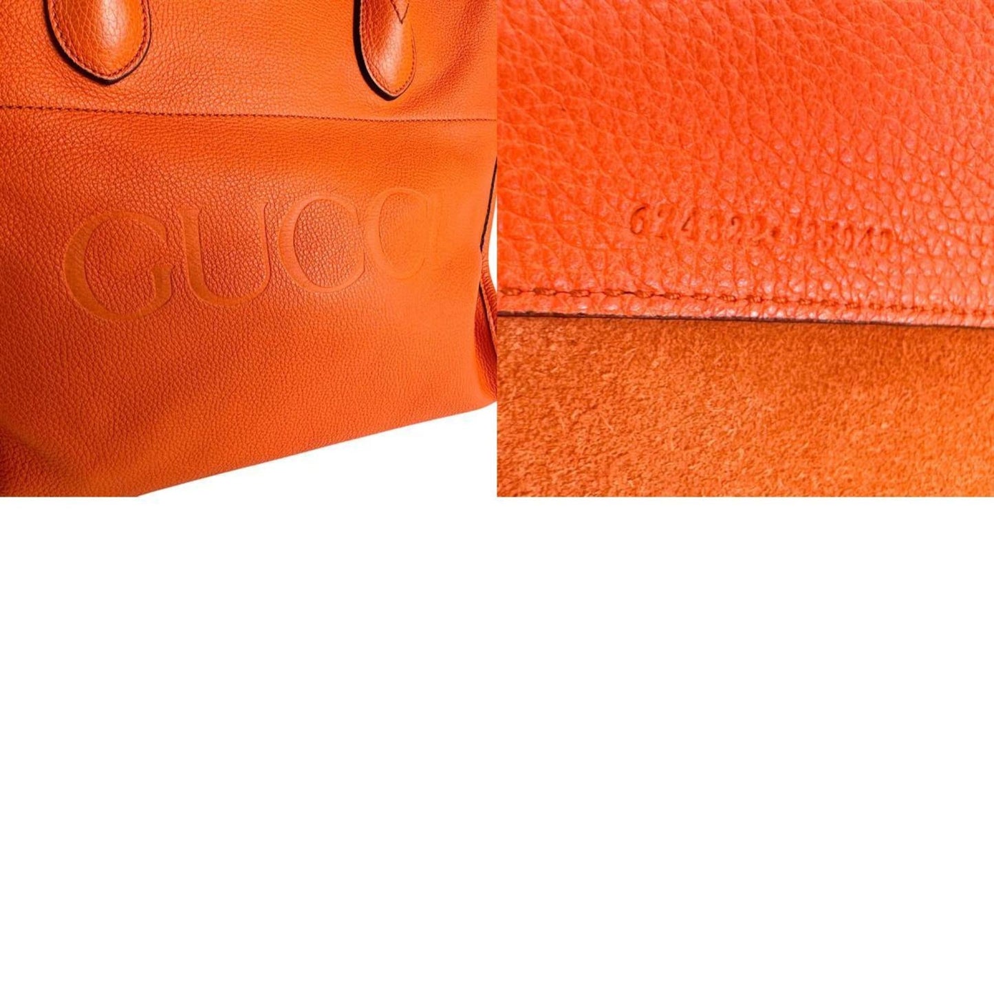 Gucci Orange Leather Handbag Shoulder Bag