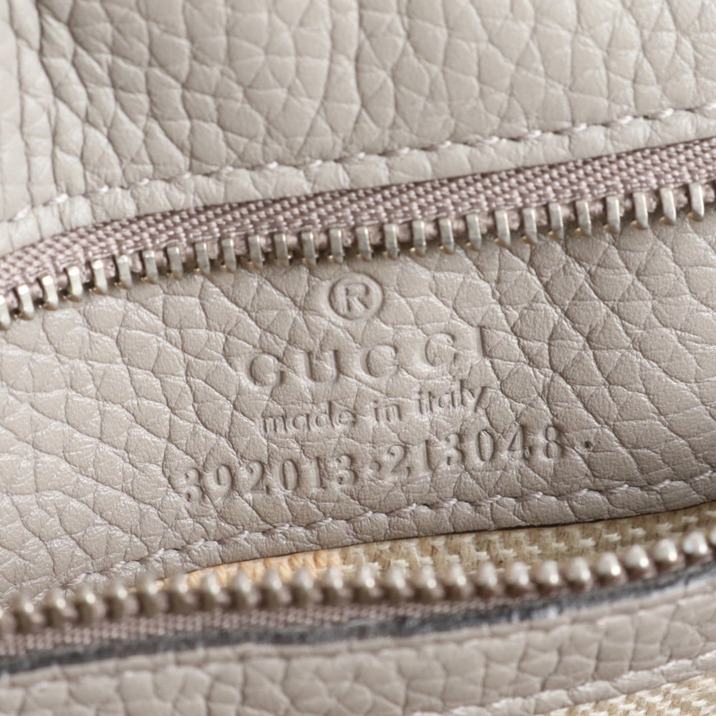 Gucci Gray Leather Handbag