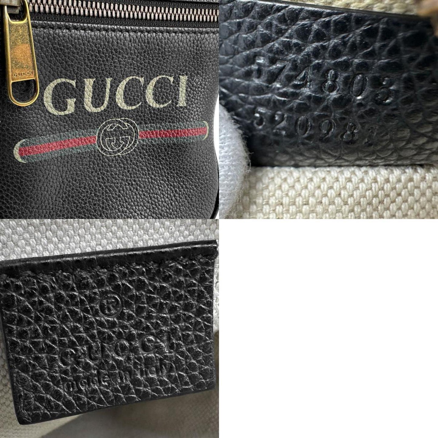 Gucci Black Leather Shoulder Bag
