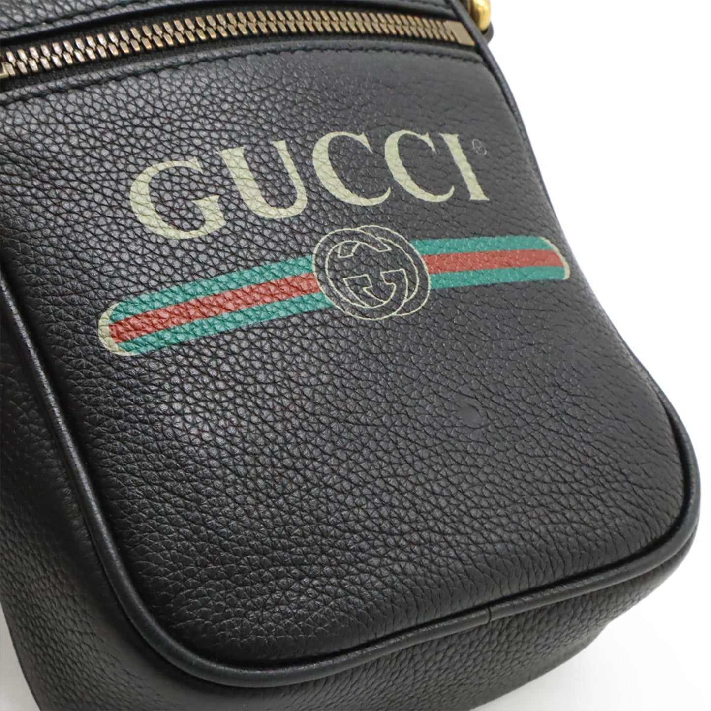 Gucci Black Leather Shoulder Bag