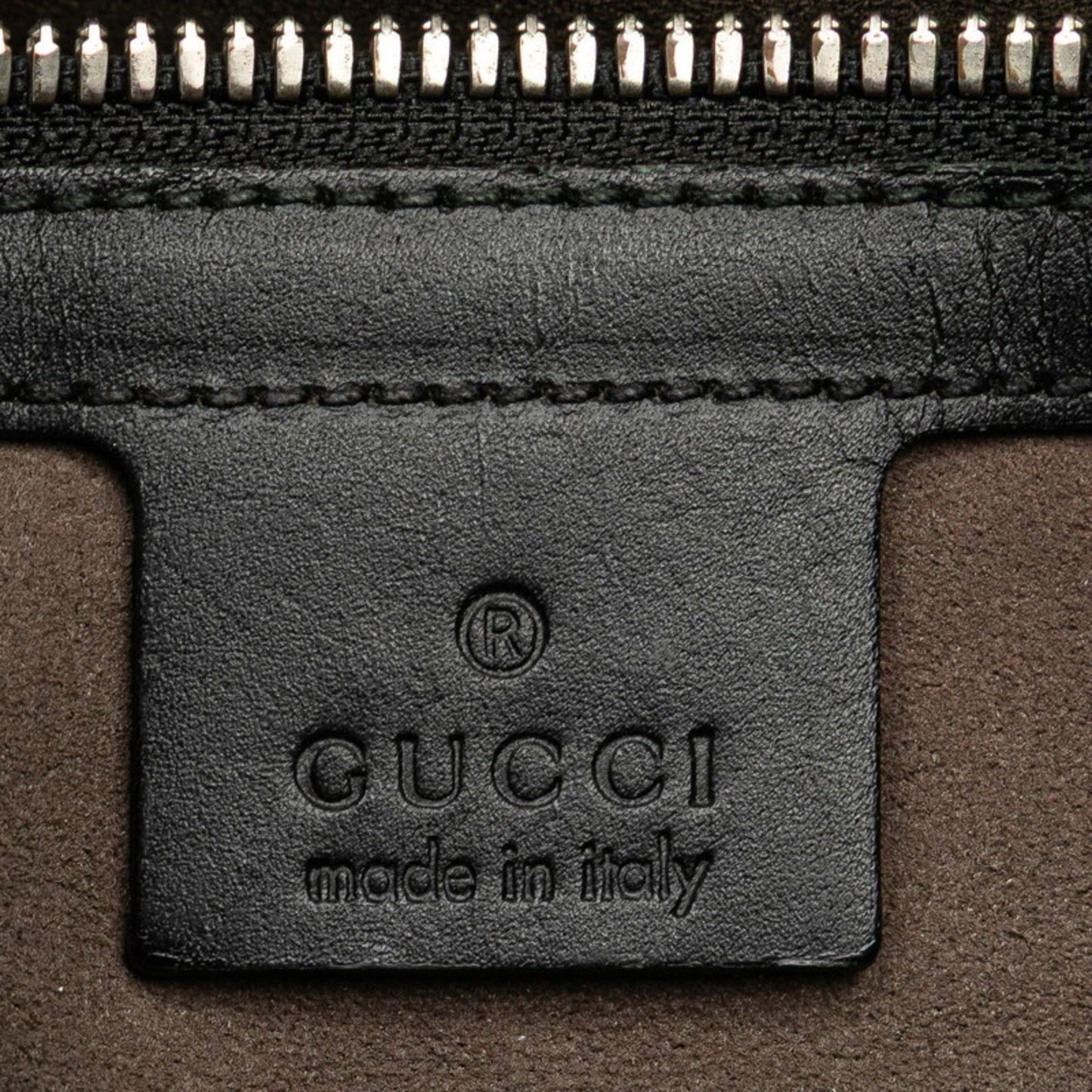 Gucci Beige Black Pvc Leather Shoulder Bag Tote Bag