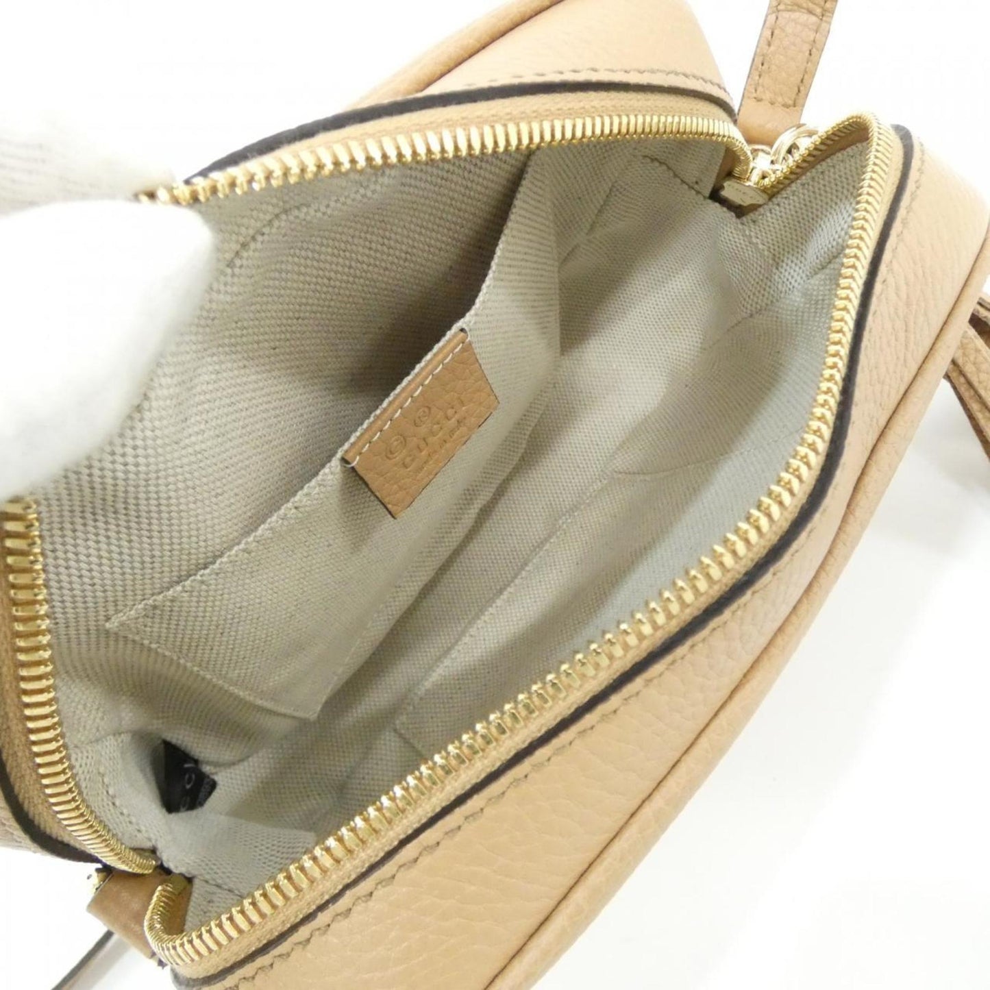 Gucci Beige Leather Shoulder Bag