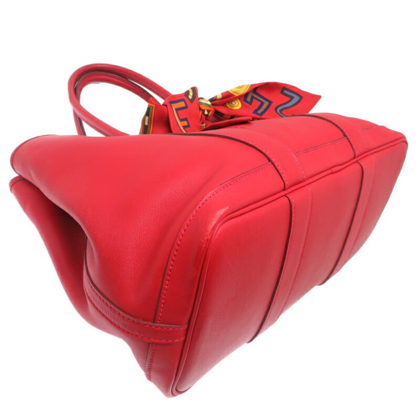Hermes Color Swift Tote Bag Leather Red
