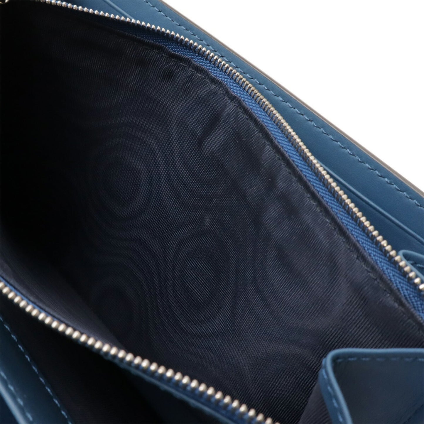 Gucci Beige Blue Coated Canvas Clutch Bag Pochette Shoulder Bag