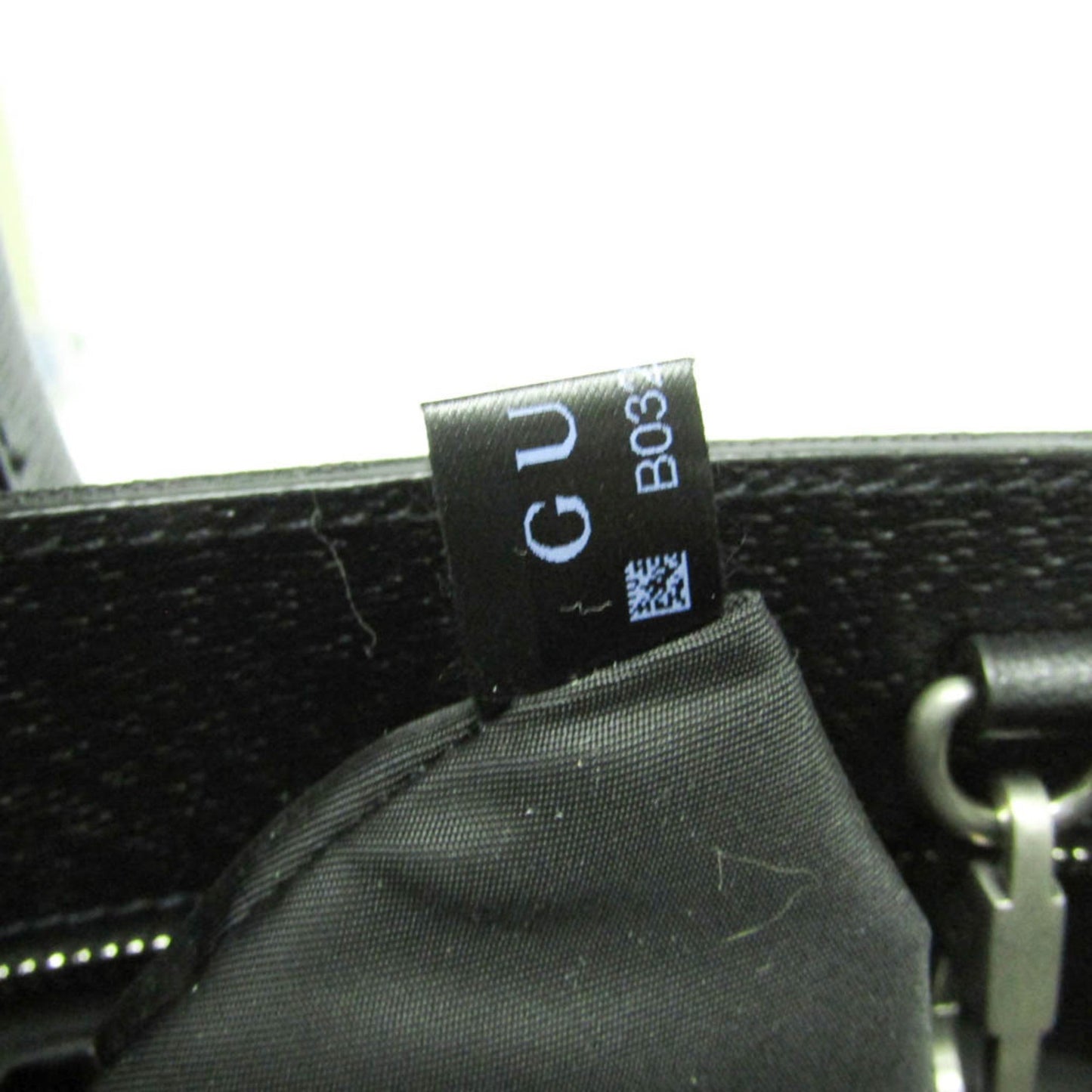 Gucci Black Nylon Canvas Leather Handbag Shoulder Bag