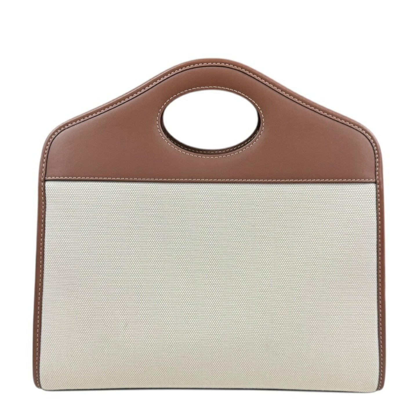 Burberry Shoulder Bag Leather Canvas Brown Shoulder Bag 9