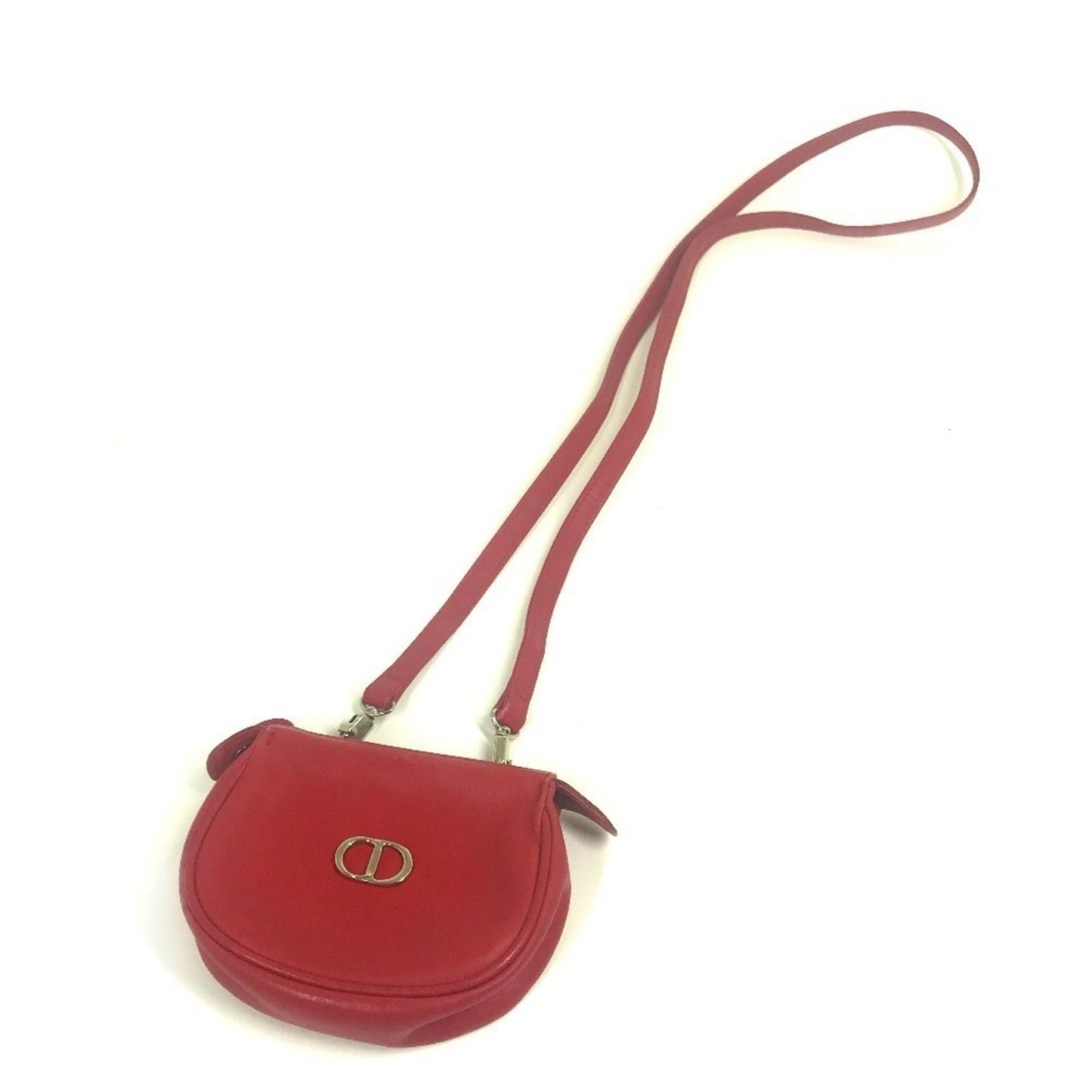 Dior Handbag Christian Color Pochette Shoulder Bag Leather Red