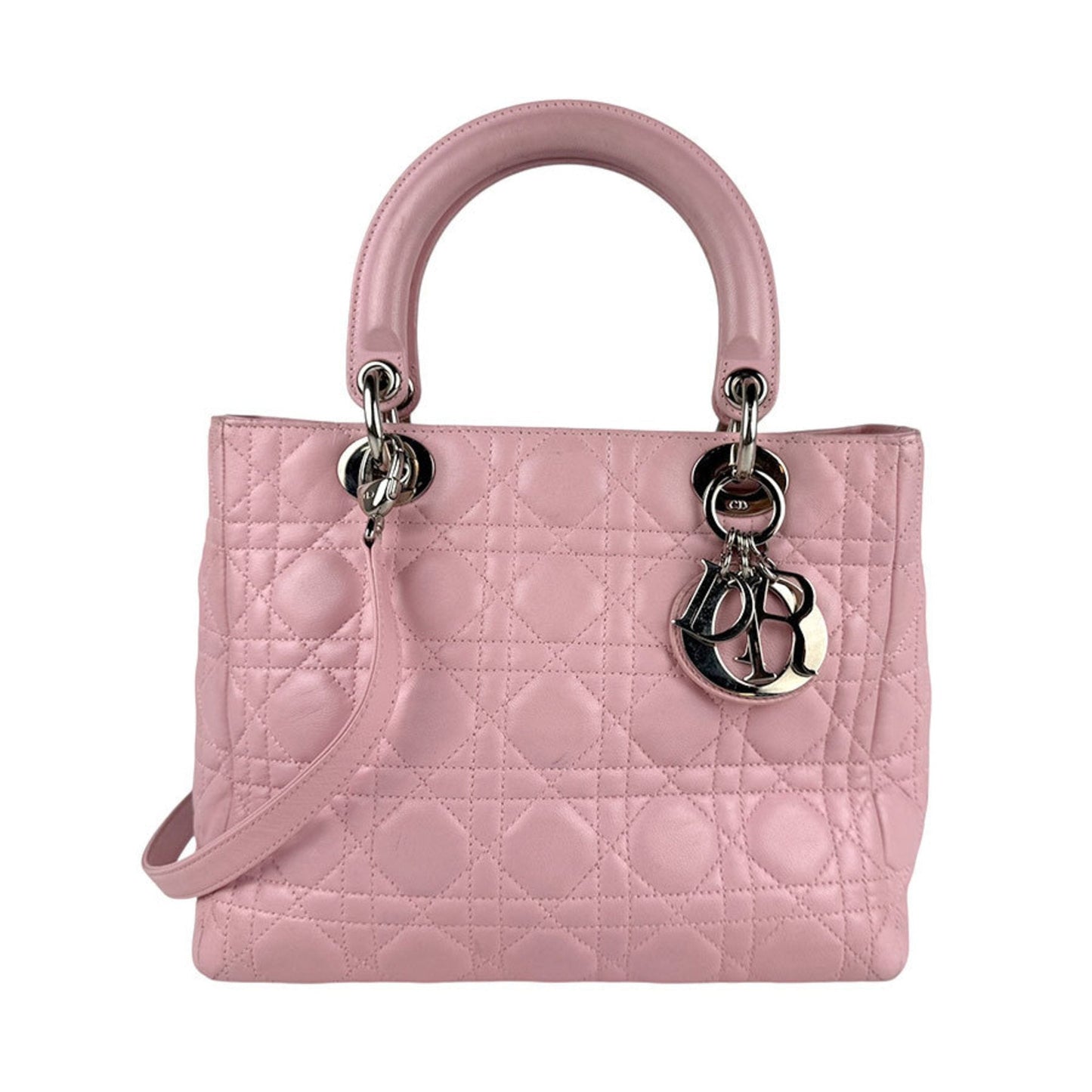 Dior Handbag Christian Shoulder Bag 9 Leather Pink