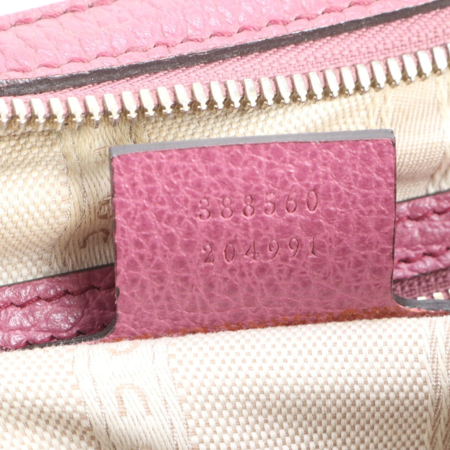 Gucci Pink Leather Shoulder Bag