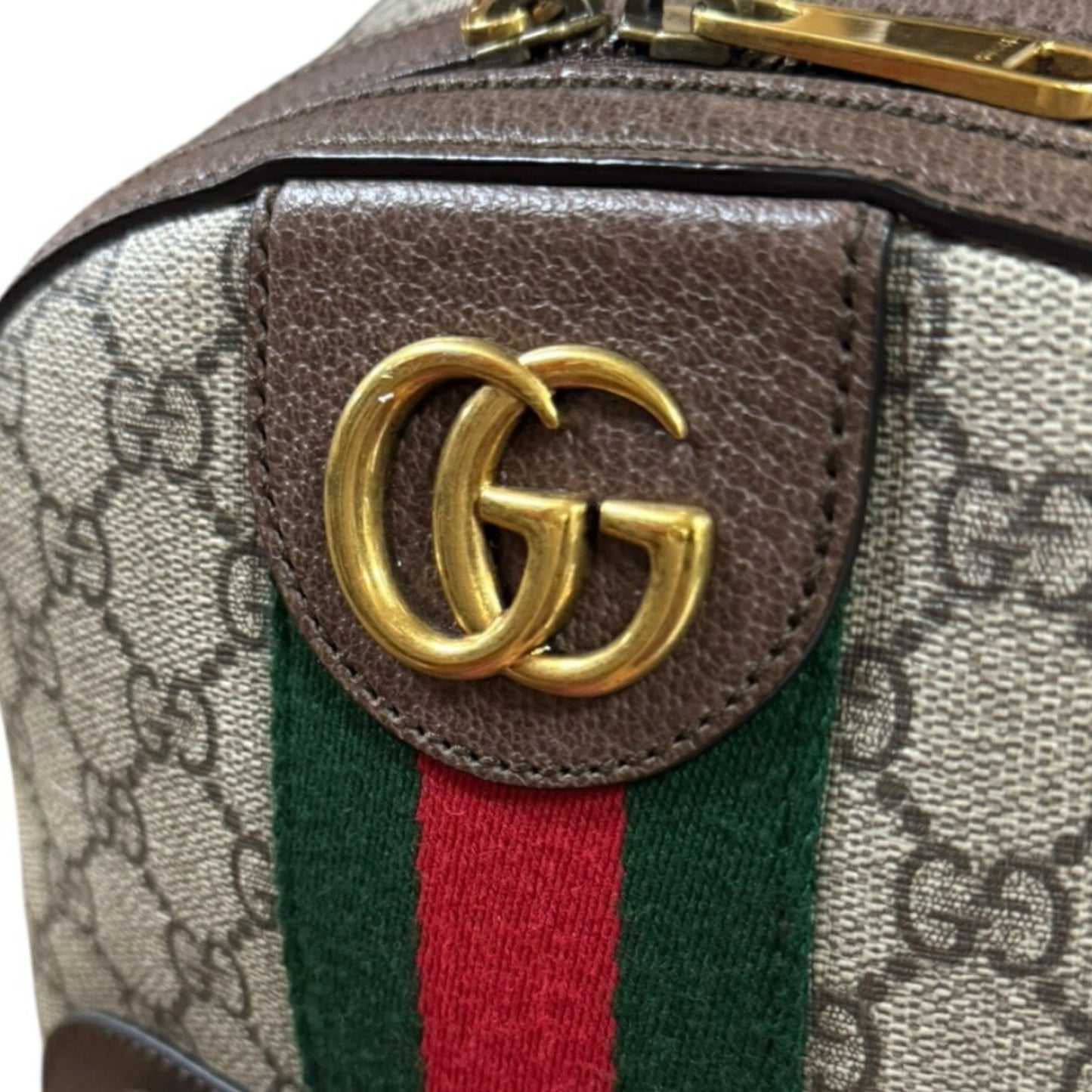 Gucci Beige Brown Gg Supreme Canvas Backpack