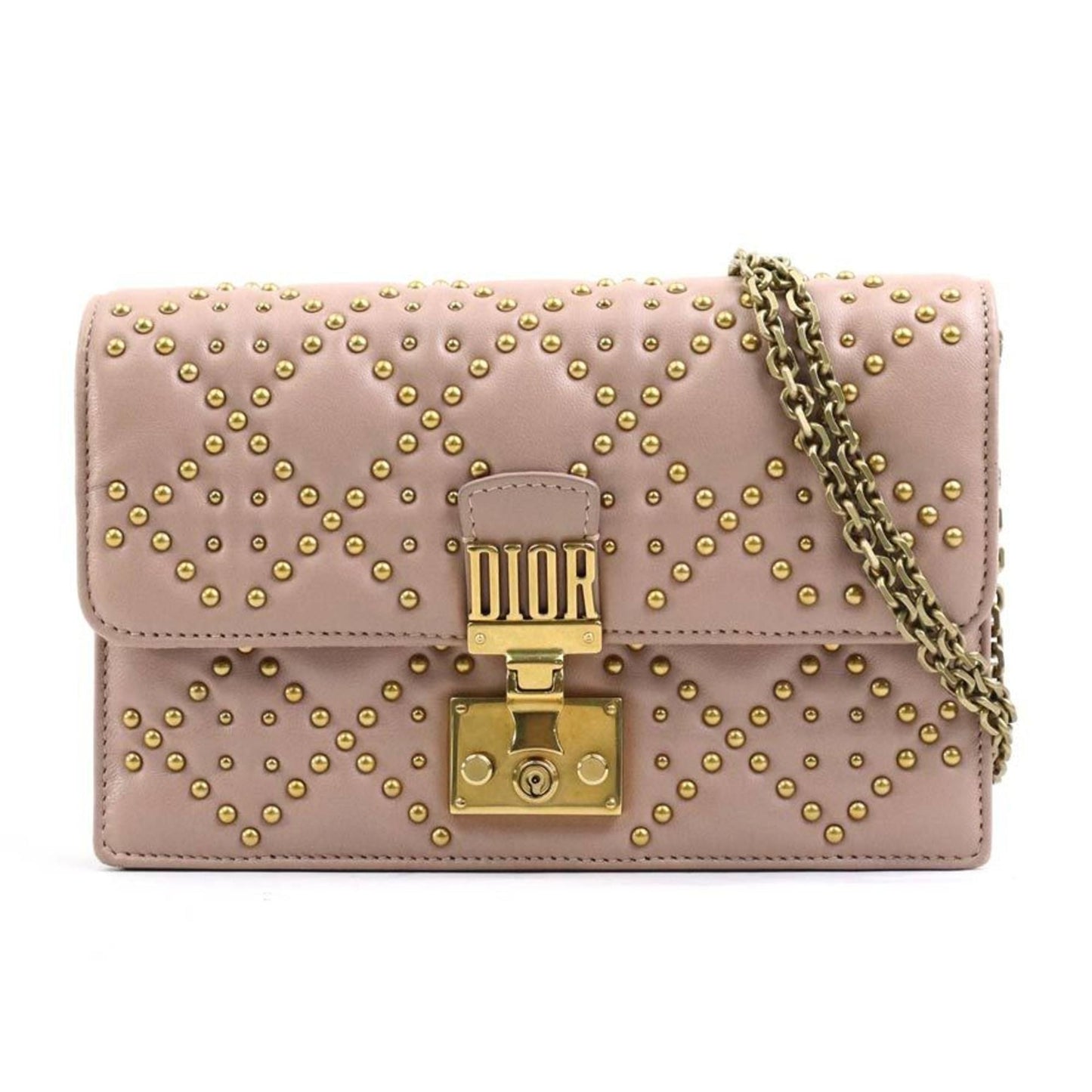 Dior Handbag Christian Shoulder Bag 16 Leather Pink
