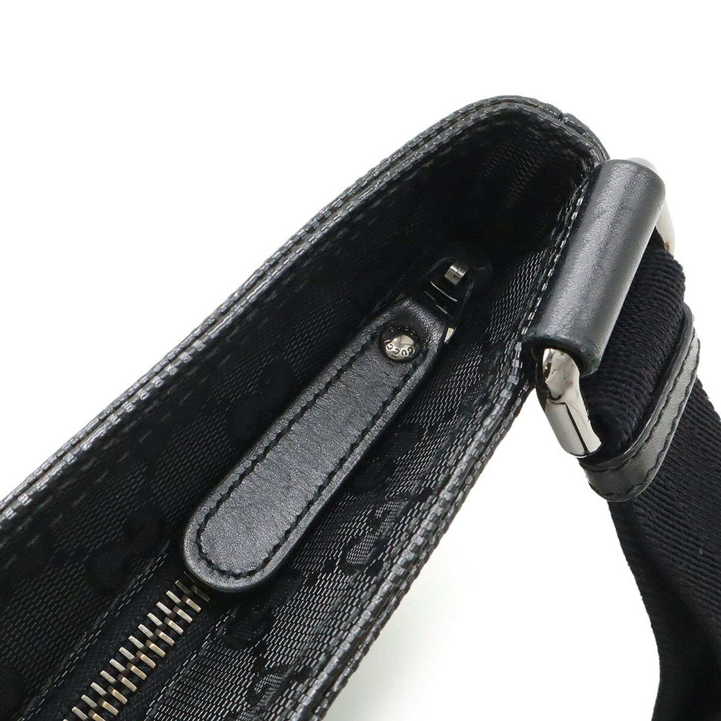 Gucci Black Pvc Leather Shoulder Bag