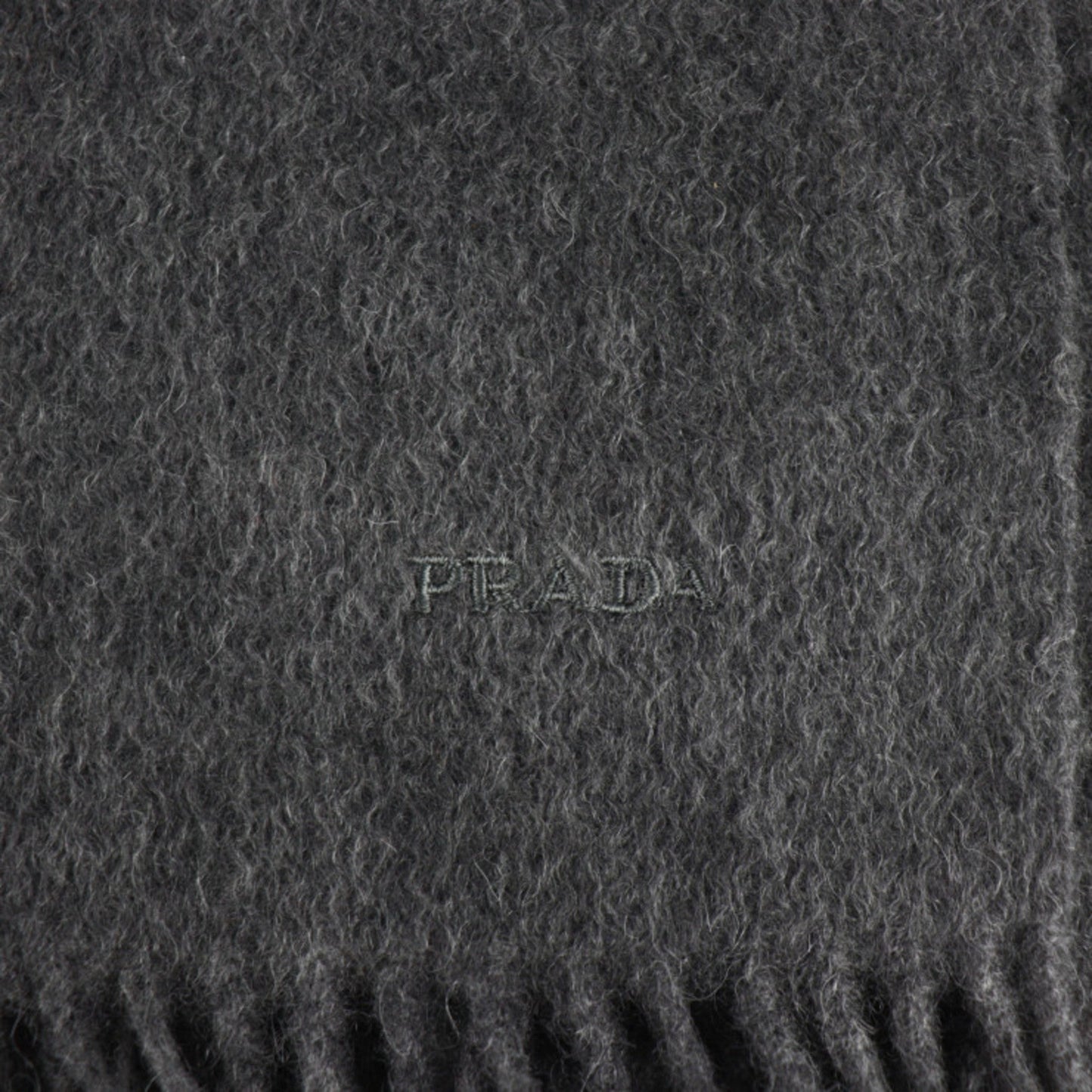 Prada Muffler Cashmere Wool Ardesia System With Tag Luxury Gray Travel Bag